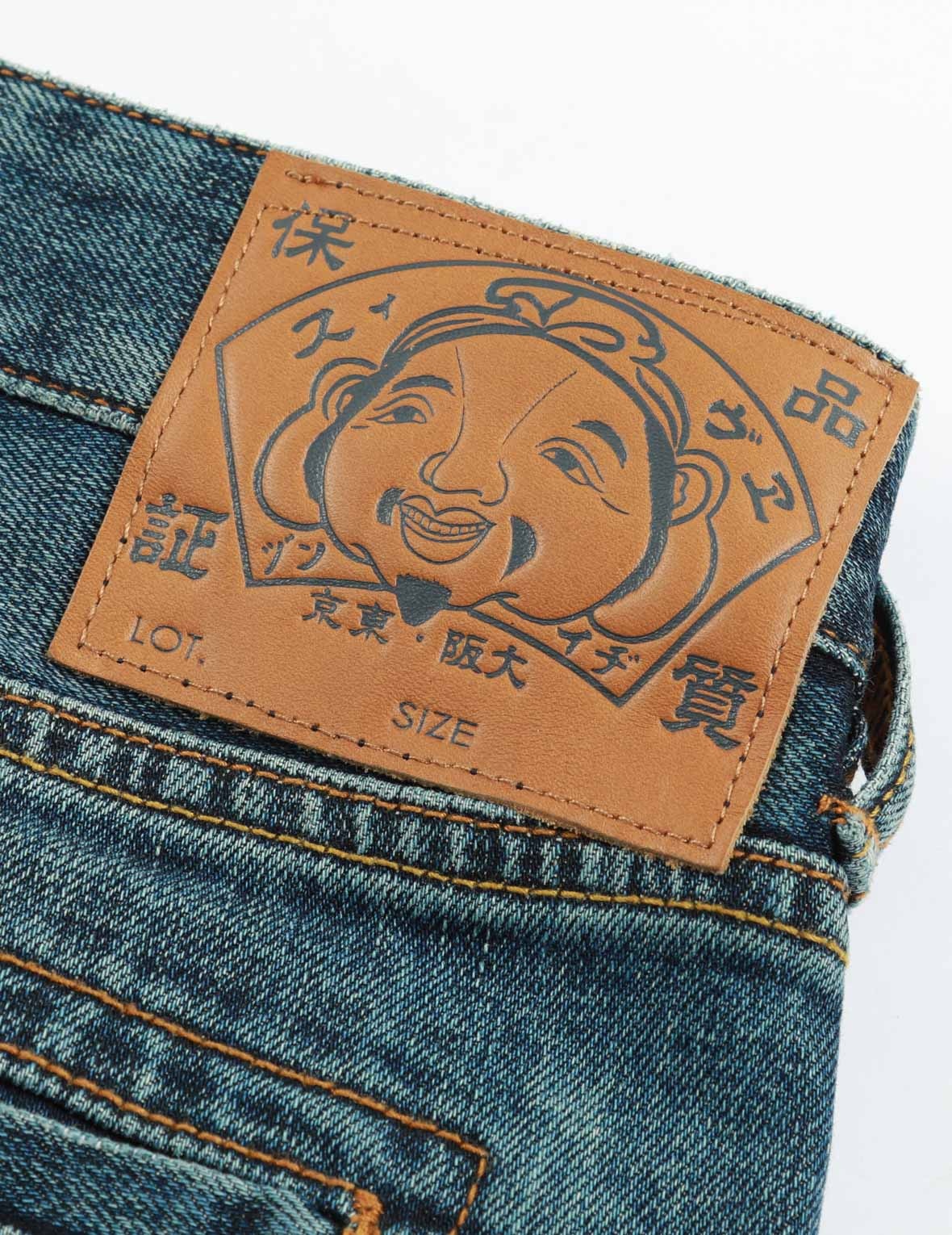 MULTI-LOGO AND SEAGULL EMBROIDERY CARROT-FIT JEANS #2017 - 11
