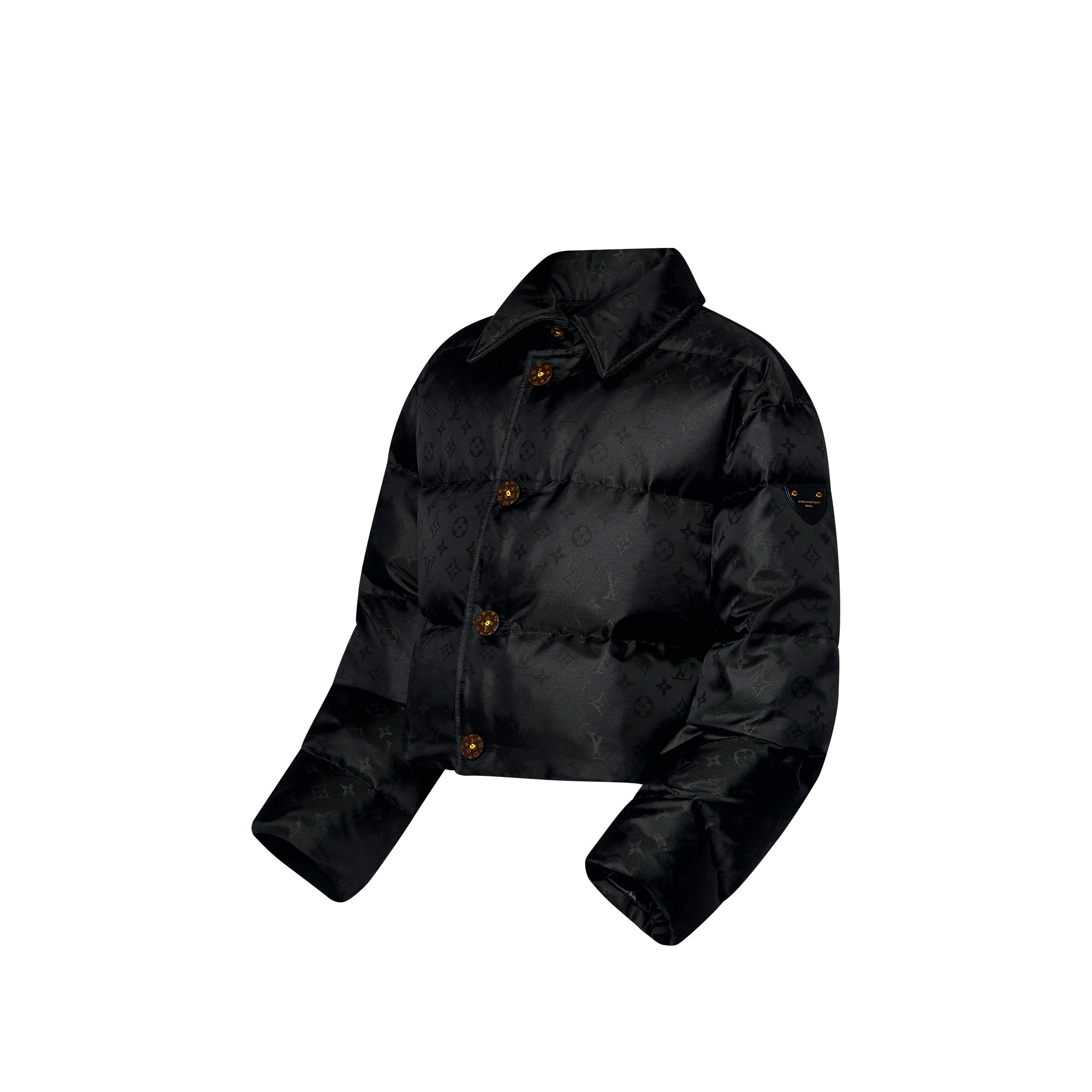 Cropped Monogram Puffer Jacket - 2