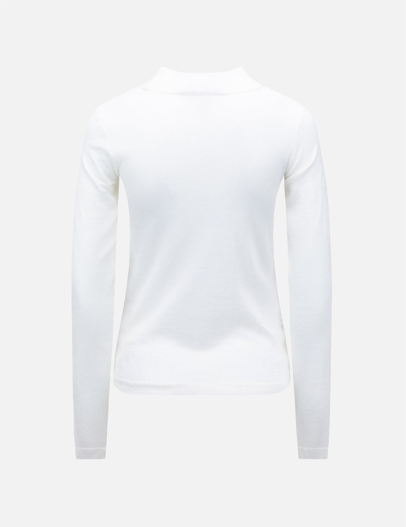 EVISU Ruched Front High Neck Knit Top outlook