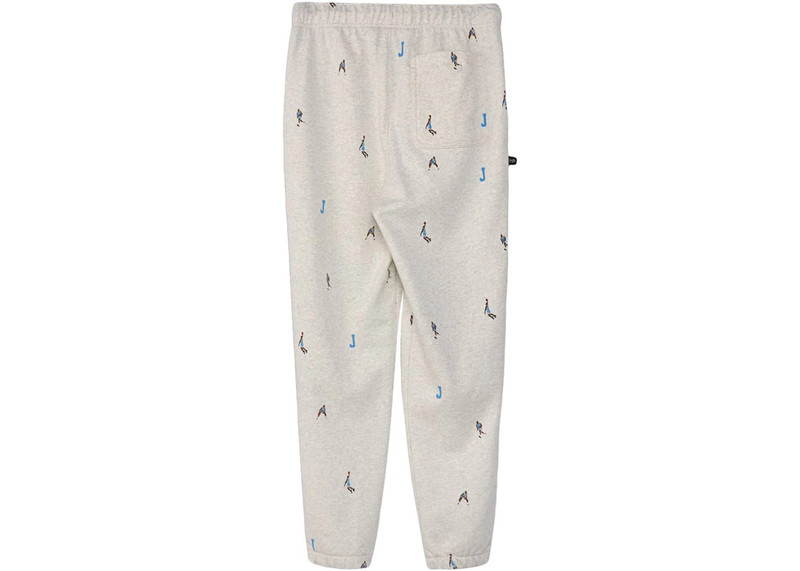 Jordan Jordan Essential Print Fleece Pants Oatmeal Heather outlook