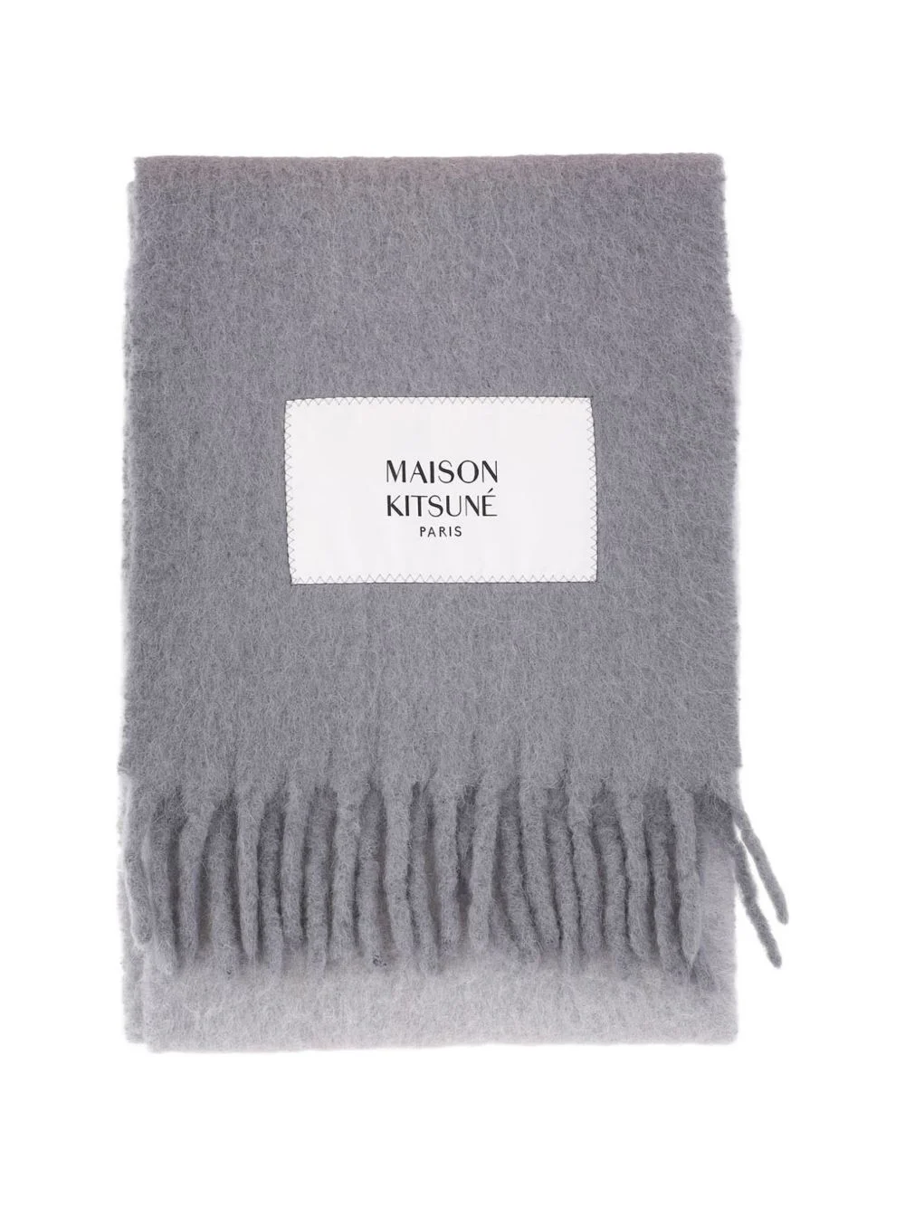 fringed-edge scarf - 1