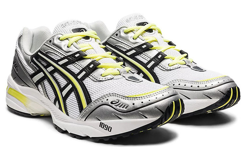 ASICS 젤 1090' 백색은 황색 1201A484-100 3