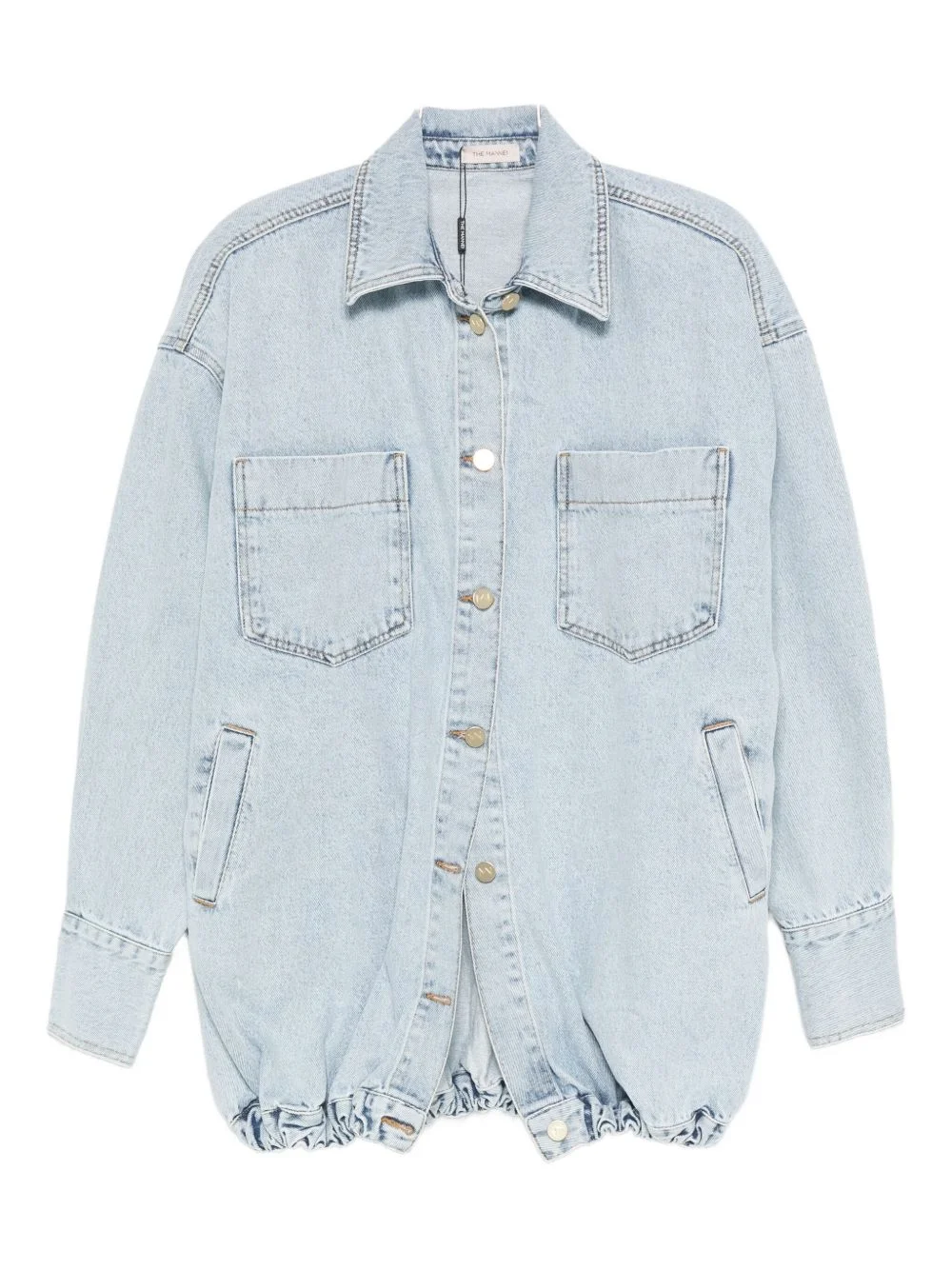 drop-shoulder denim jacket - 1