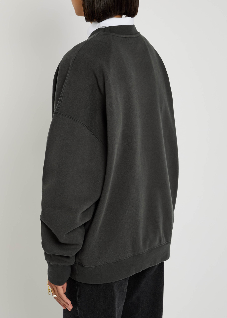 Anine Bing Miles Logo Cotton Sweatshirt - 3