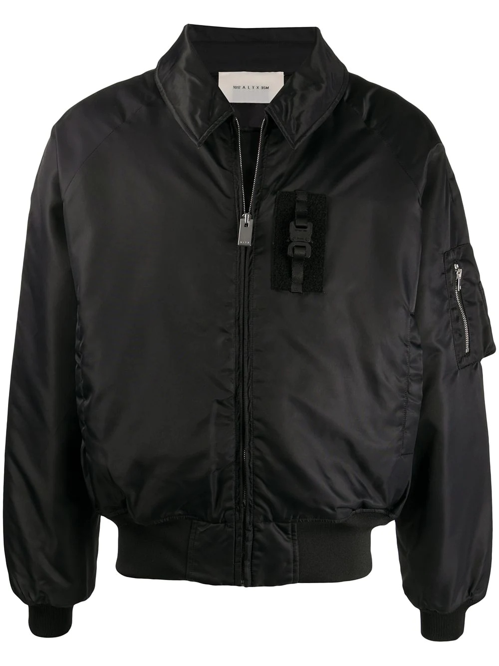 zipped bomber jacket - 1