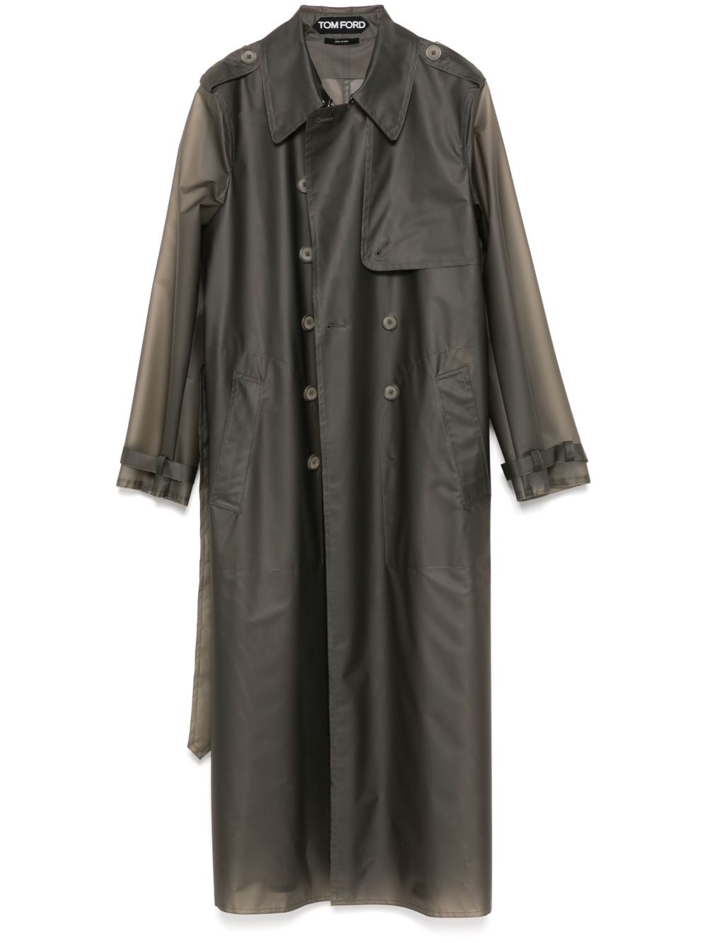 technical trench coat - 1