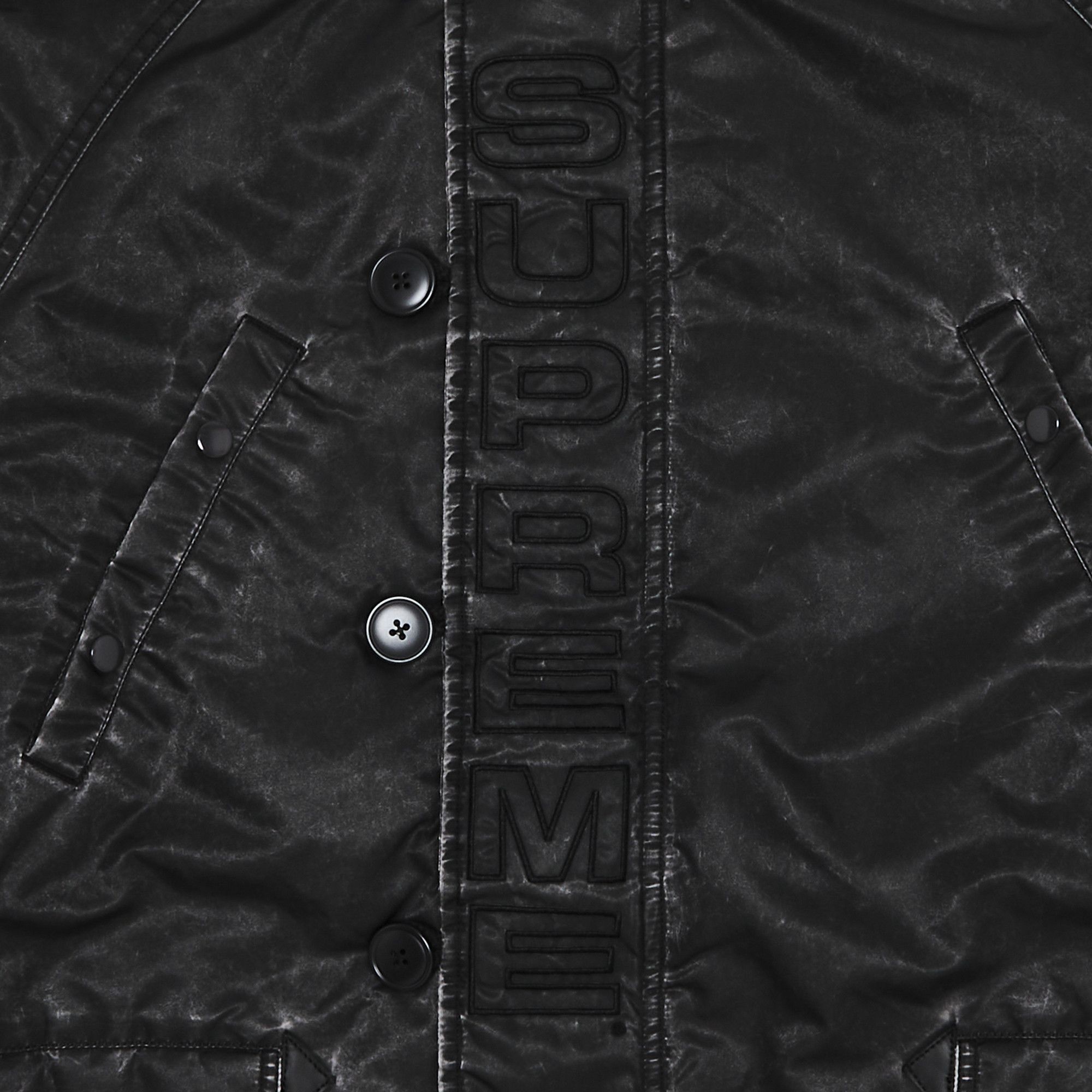 Supreme Washed Flight Satin N-3B Parka 'Black' - 3