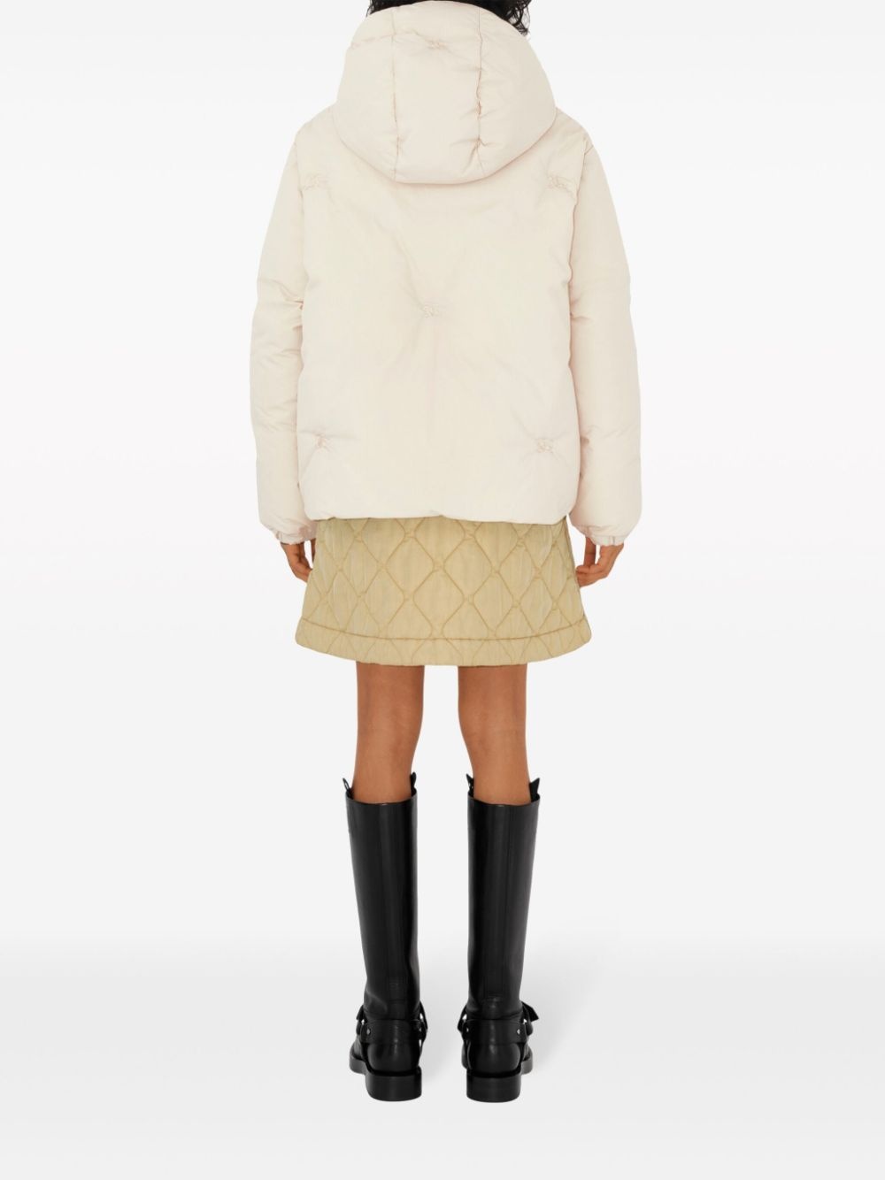 diamond-quilted miniskirt - 4