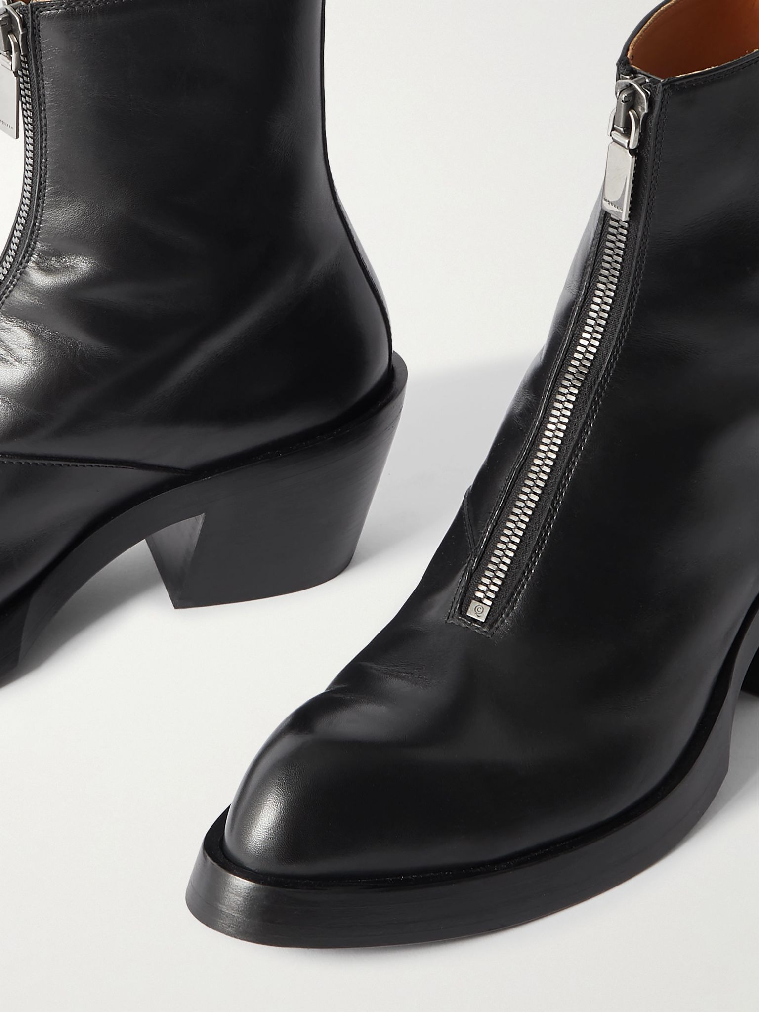 Sparrow Leather Ankle Boots Black - 4