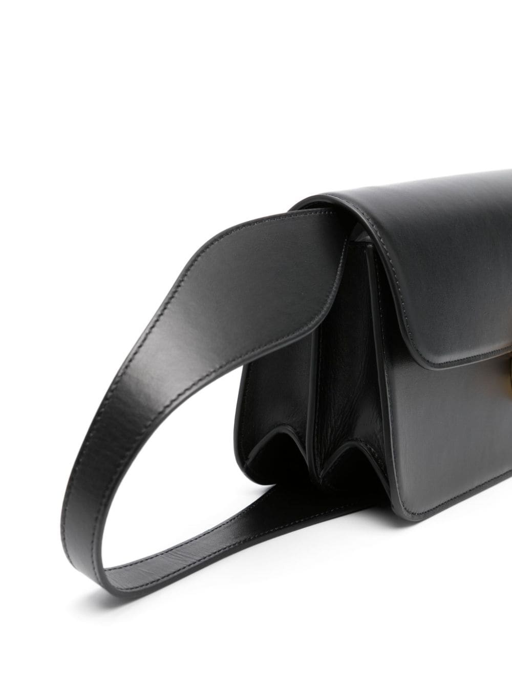 polished-finish shoulder bag - 4