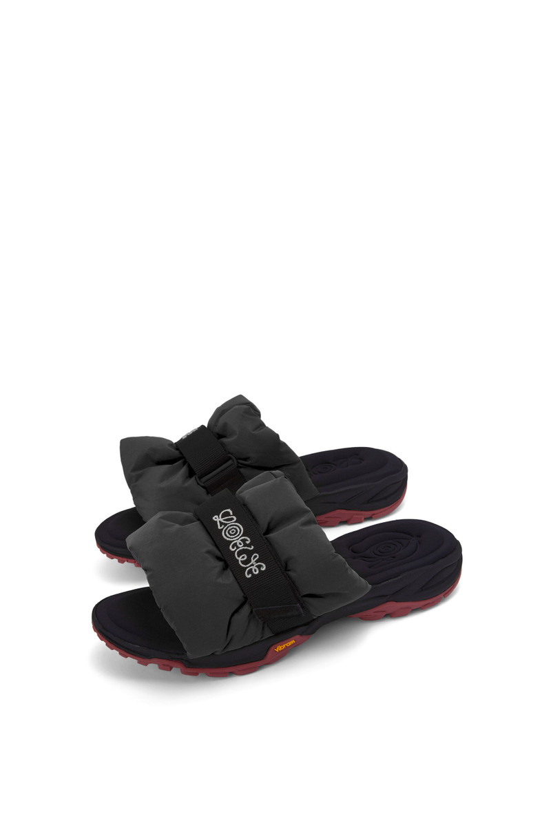 Loewe Pleated slide in nylon outlook