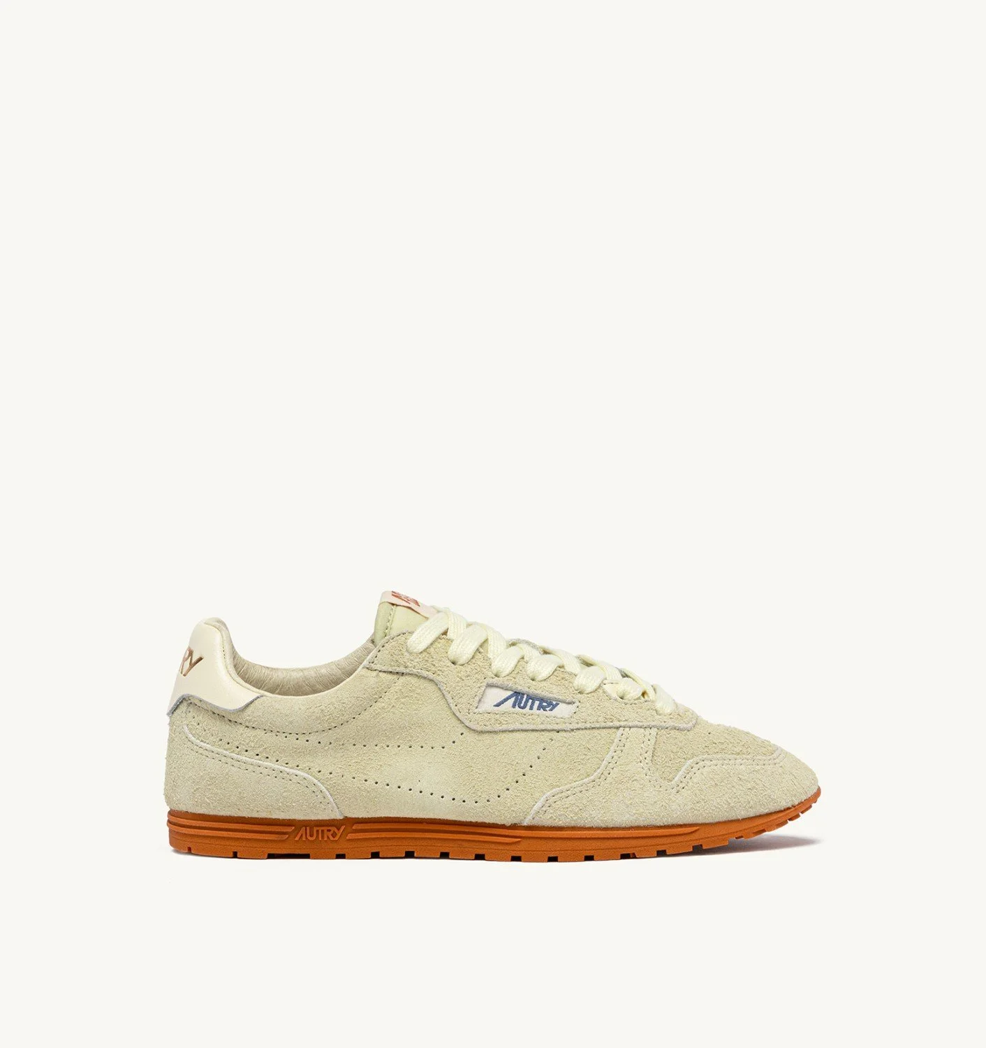 SNEAKERS WINDSPIN IN BUTTER WHITE SUEDE - 1