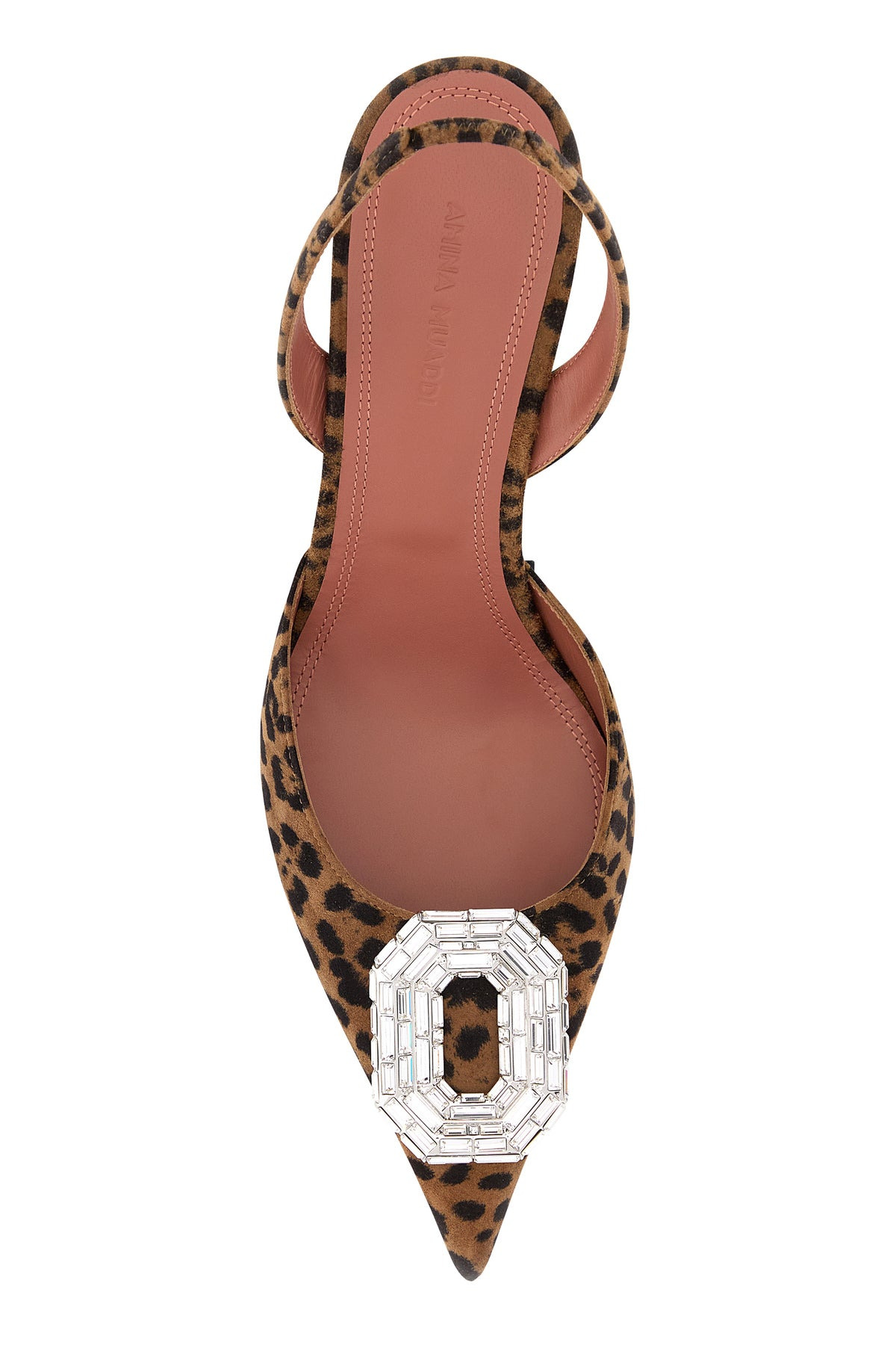 Printed leather Camelia pumps - 4