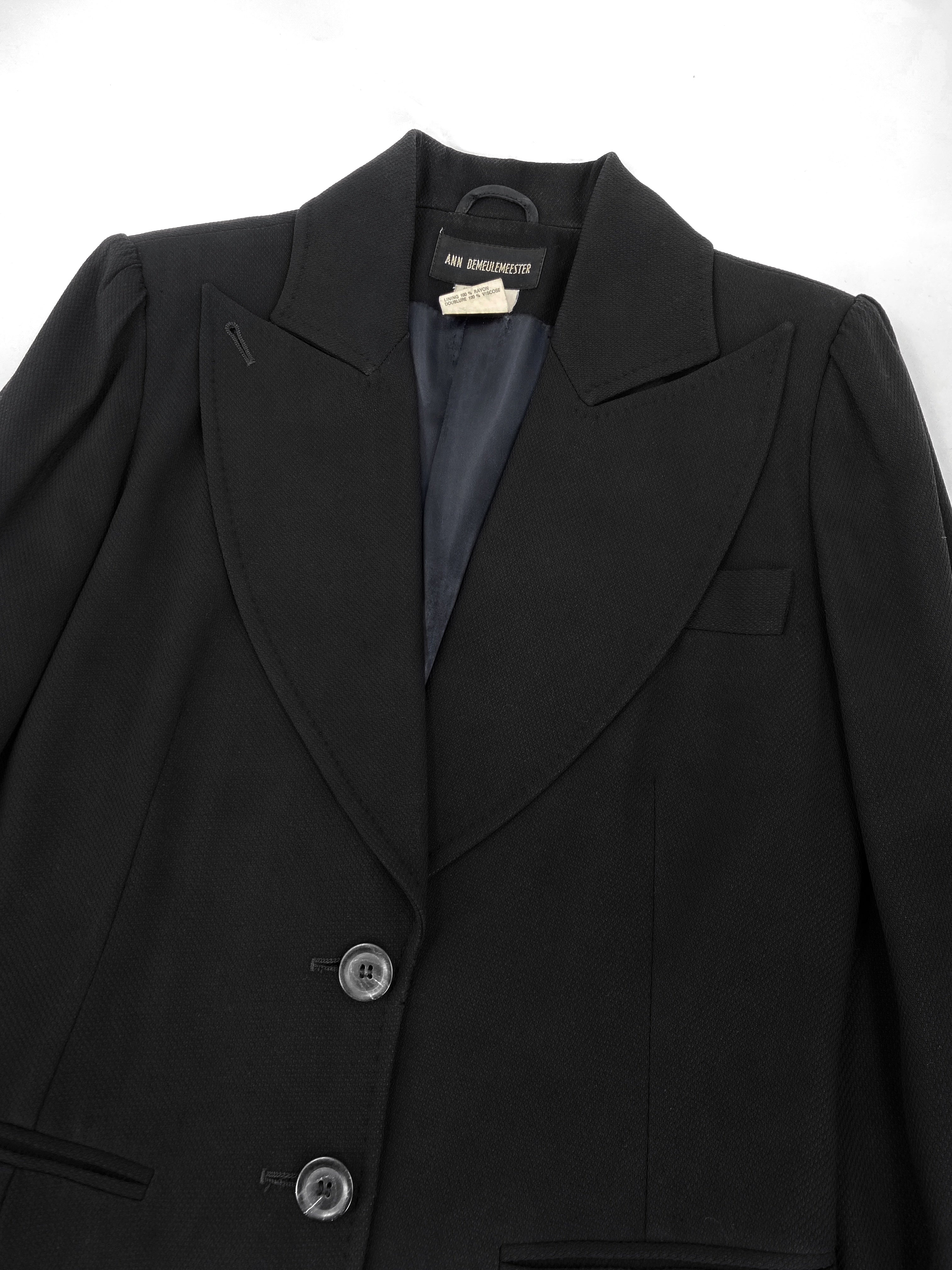 Ann Demeulemeester Fall 1995 Oversized Lapel Wool Blazer 38 - 6