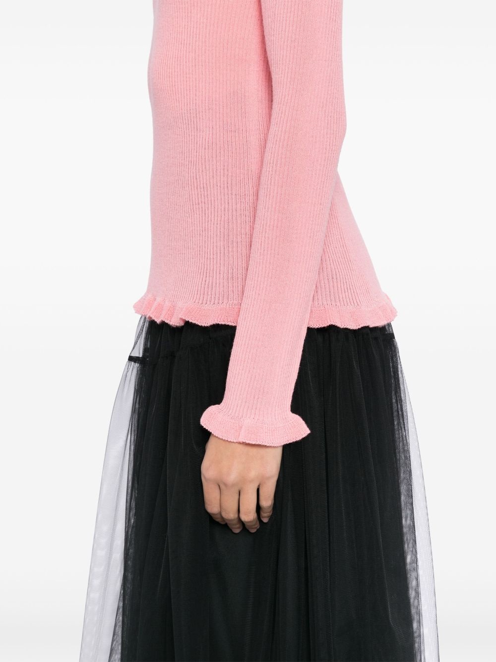【CECILIE BAHNSEN】ODAトップ 袖口フリル CECILIE BAHNSEN Oda top | REVERSIBLE