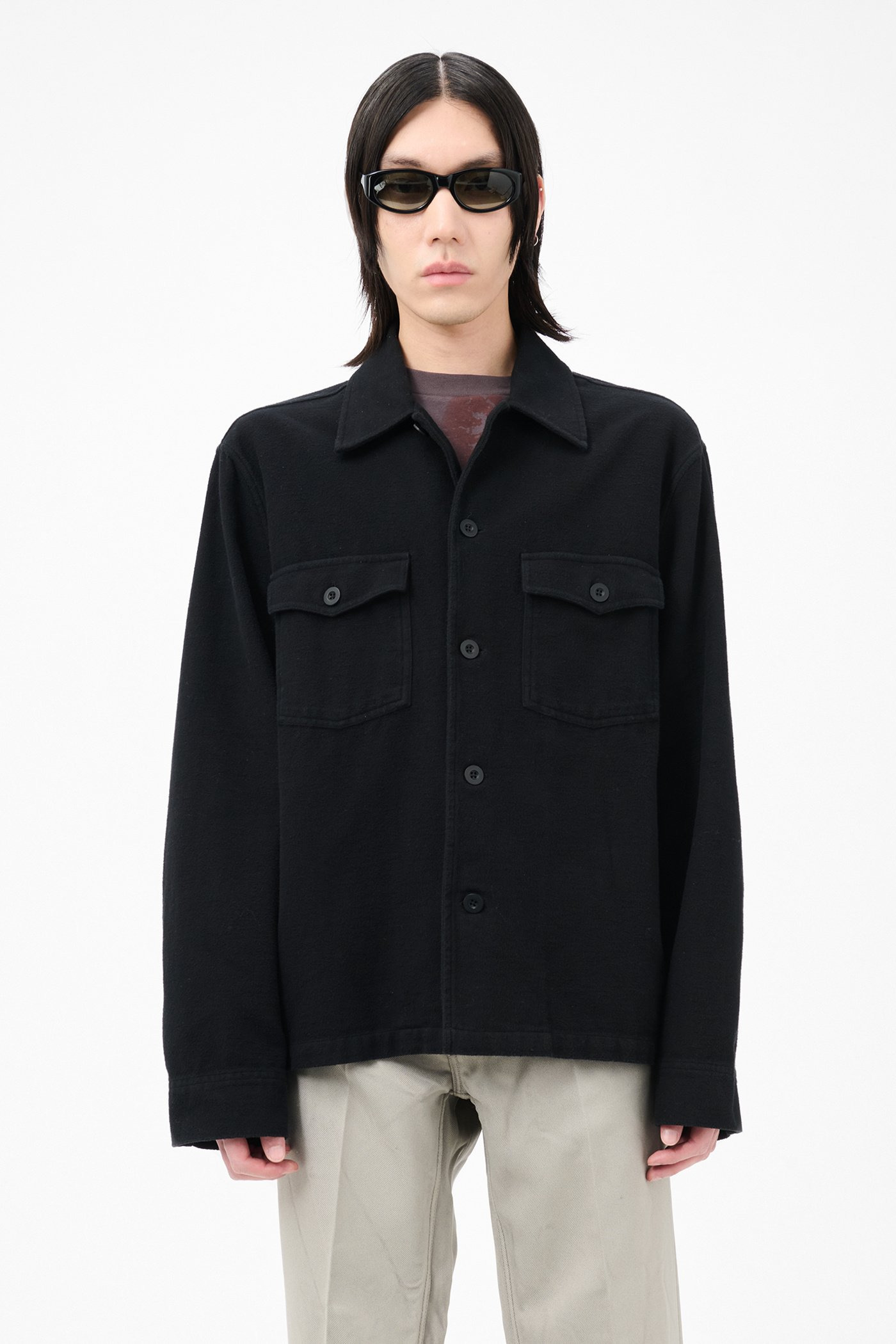 Evening Coach Jacket Black Brushed Cotton - 3