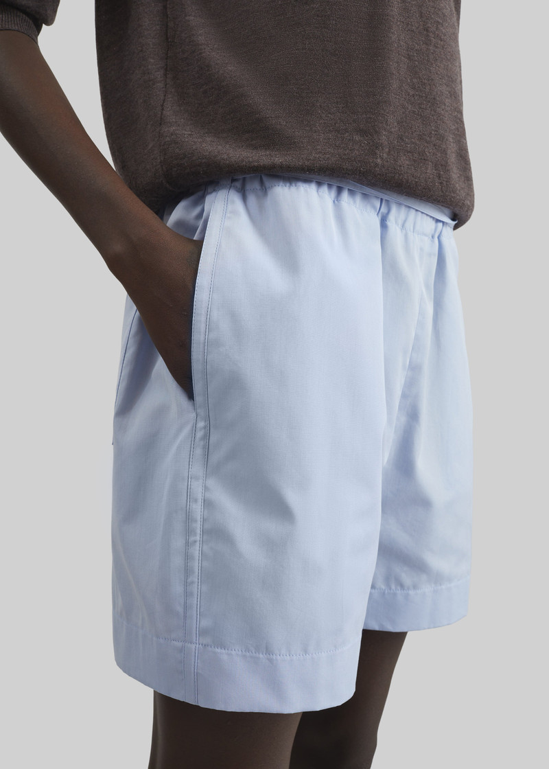 Loulou de Saison Malone Cotton Poplin Shorts - Storm 5