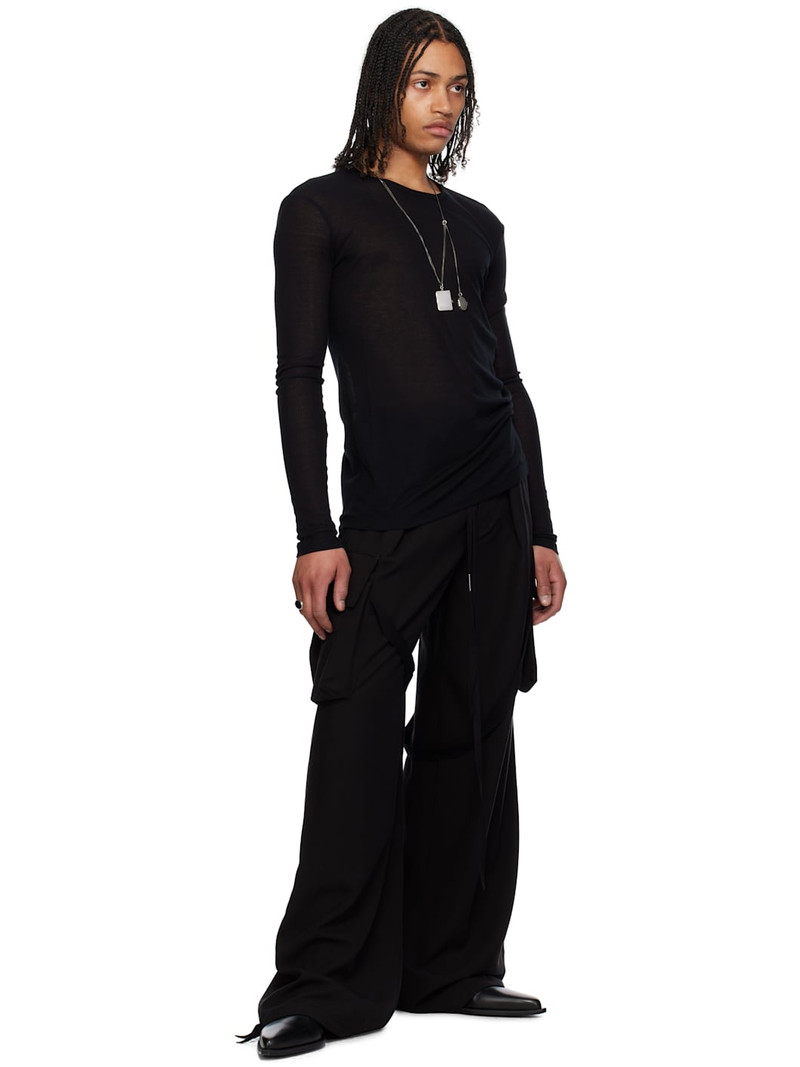 Ann Demeulemeester Black Iben Cargo Pants outlook
