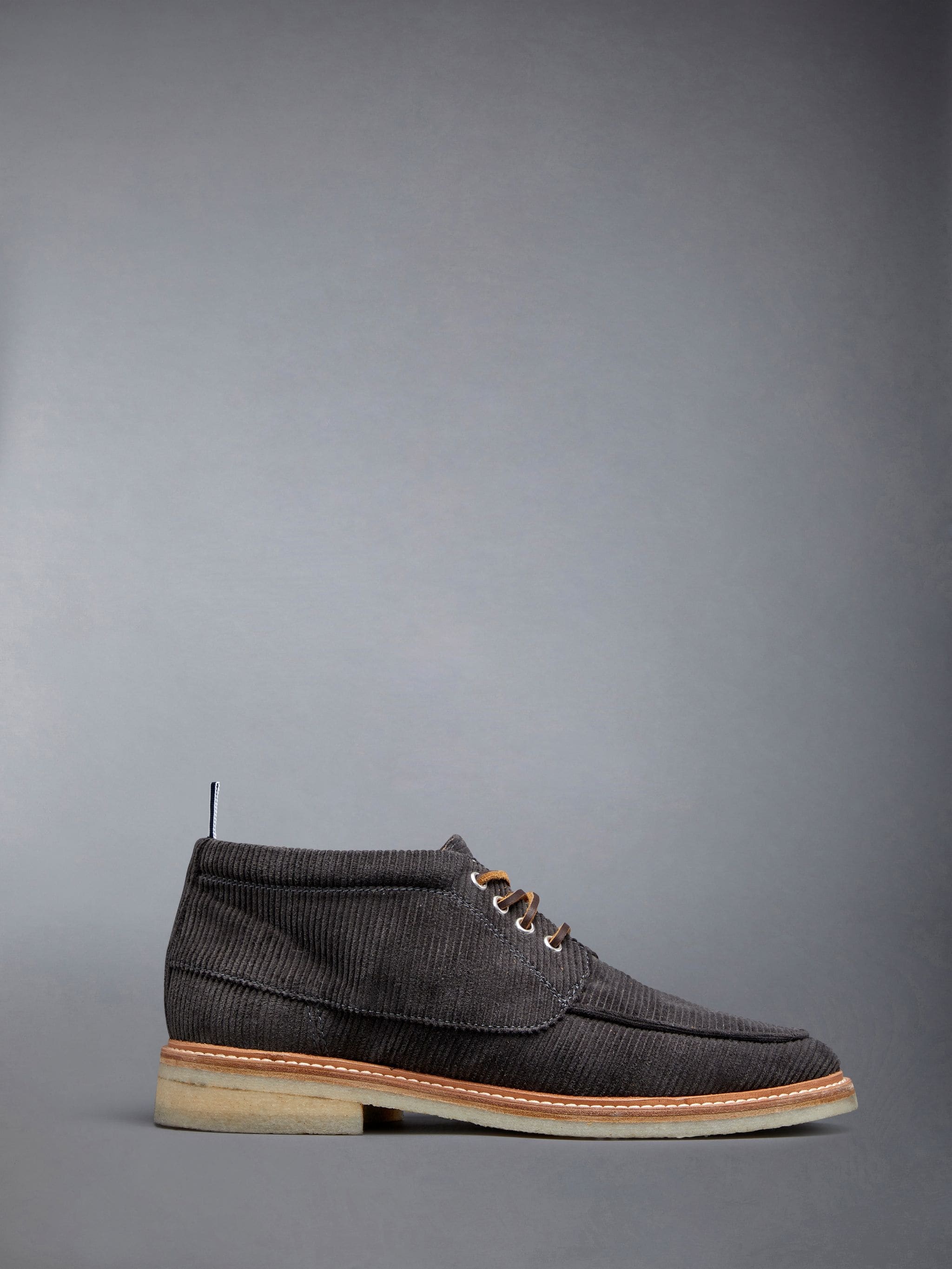 Corduroy Crepe Sole Mid Top Deck Shoe - 1