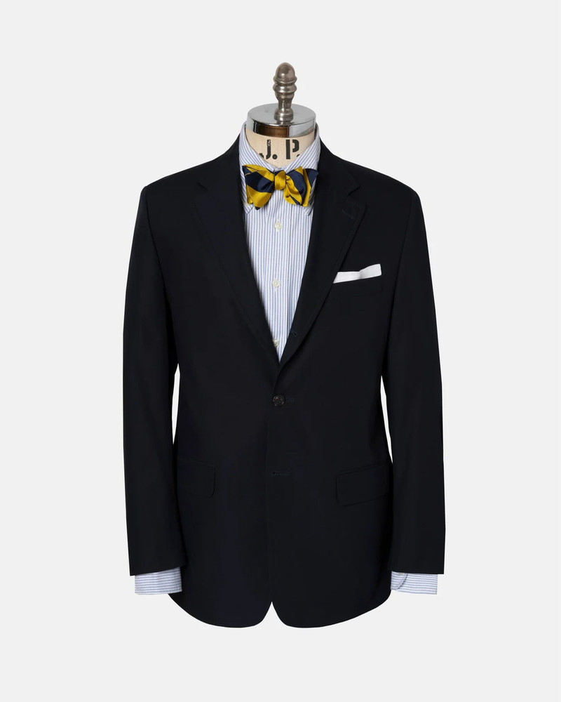 MADE-IN-CANADA SOLID NAVY COTTON POPLIN SUIT 1