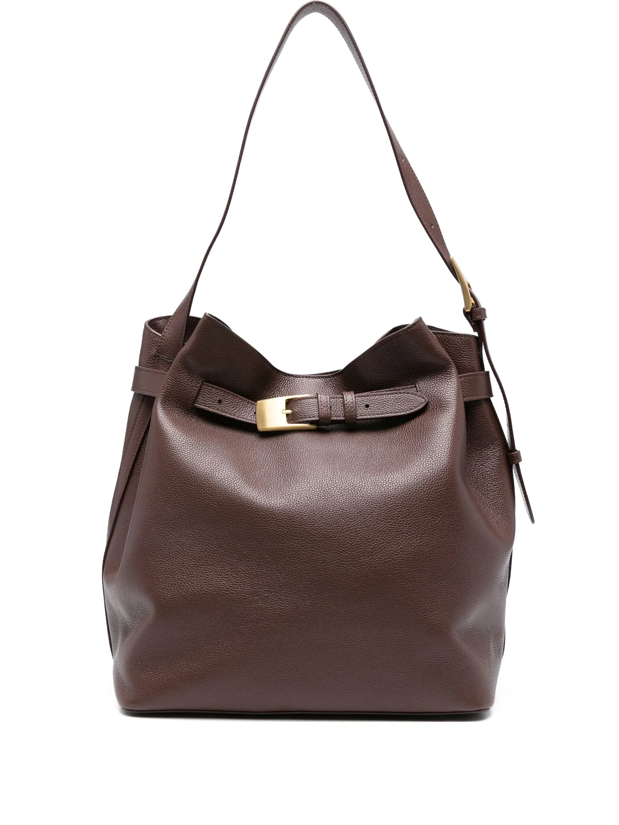 Elleme Pebbled-leather Buckle Shoulder Bag - 1