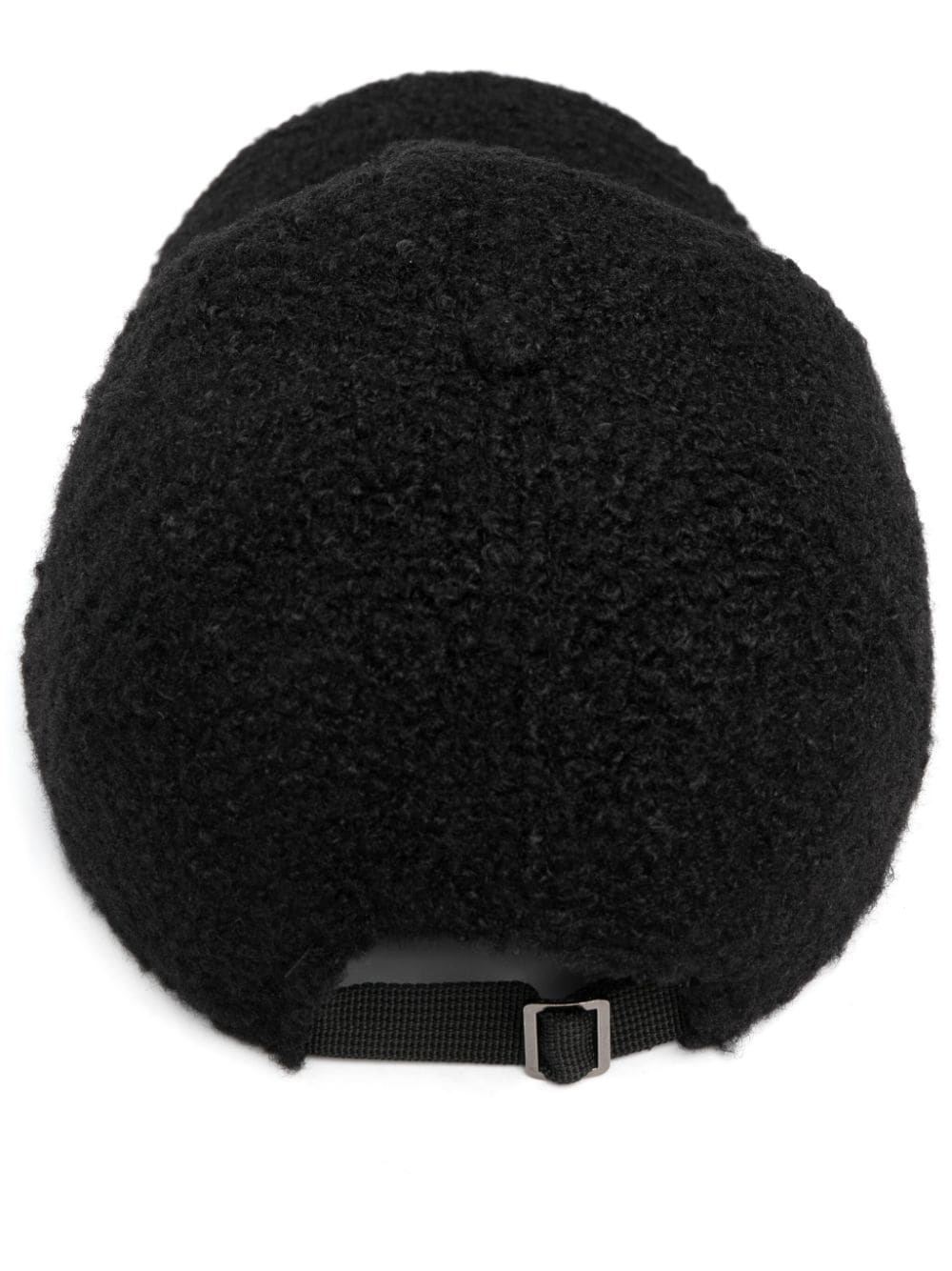 logo-embroidered faux-shearling cap - 2