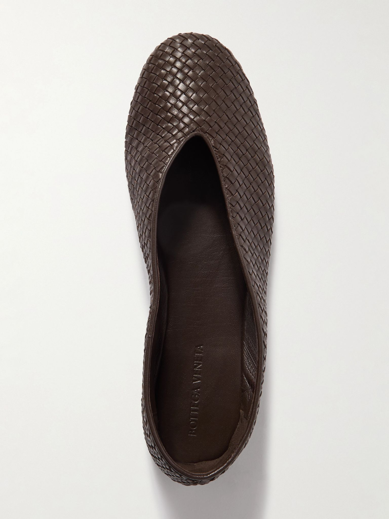 Intrecciato leather ballet flats Brown - 5