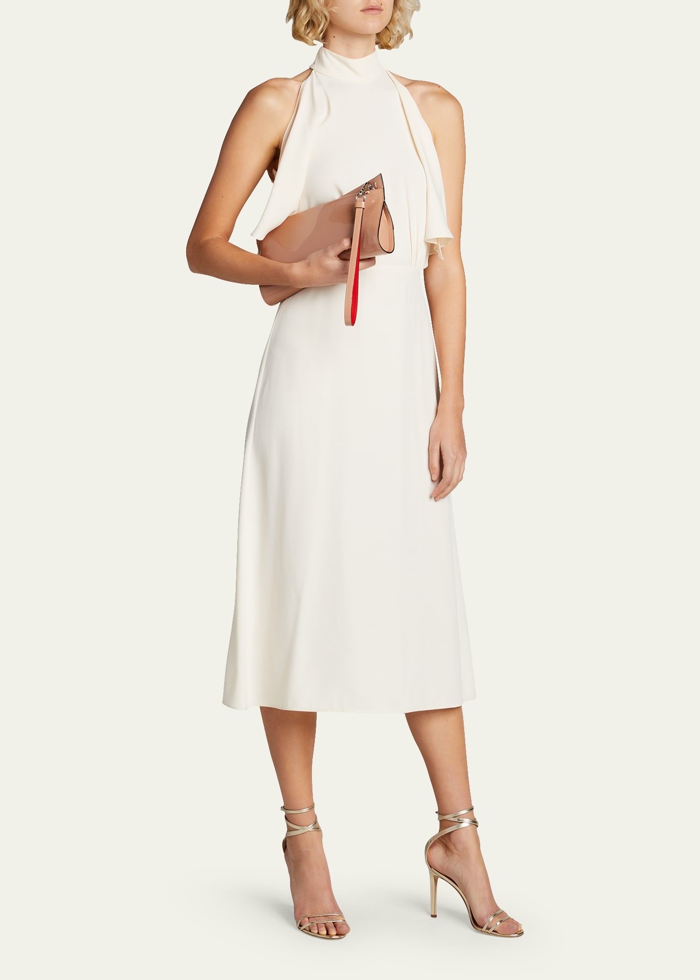 Loubi Twist Patent Zip Clutch Bag - 5