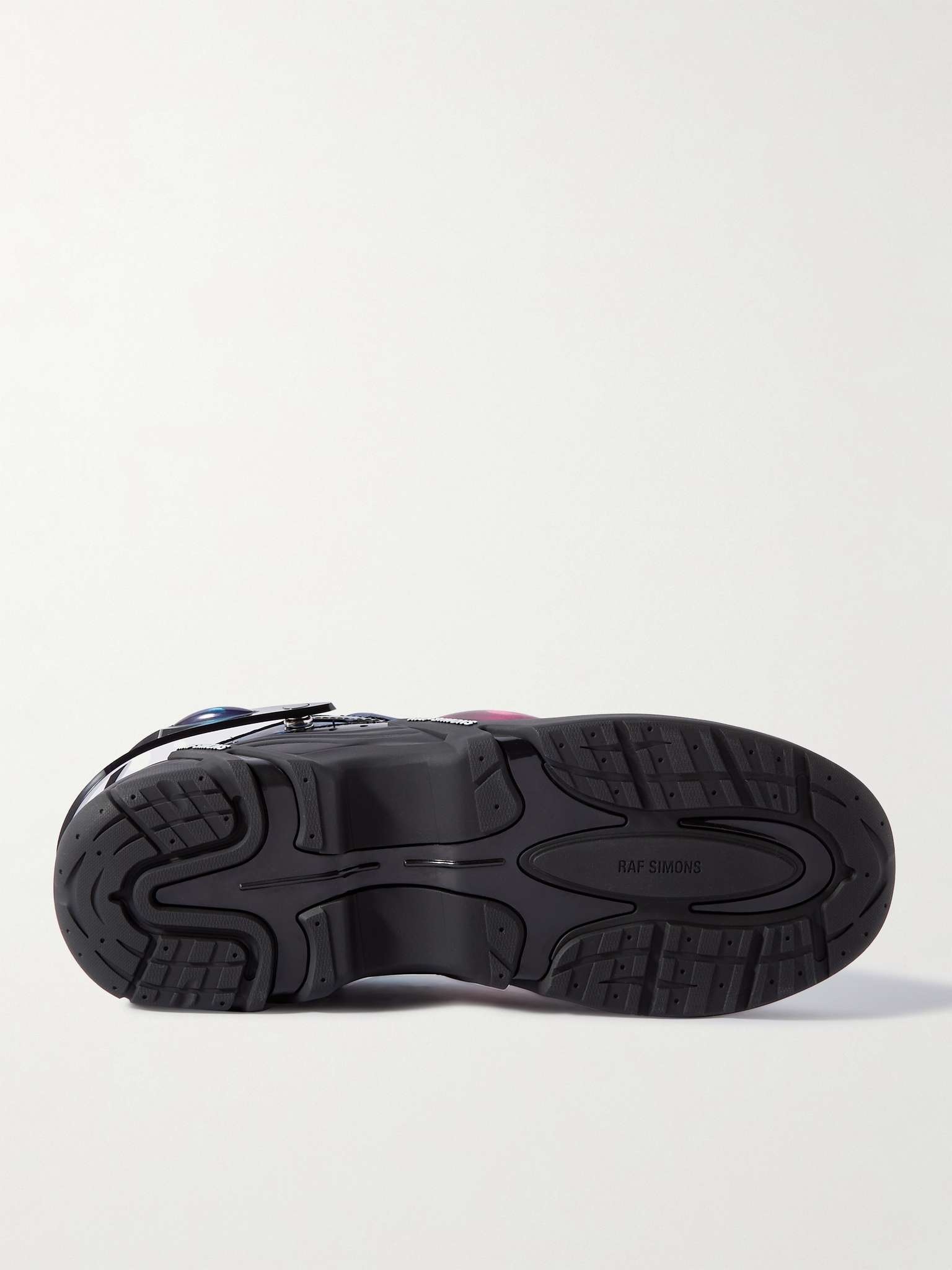 Cylon-21 Rubber-Trimmed Leather and Mesh Sneakers - 7