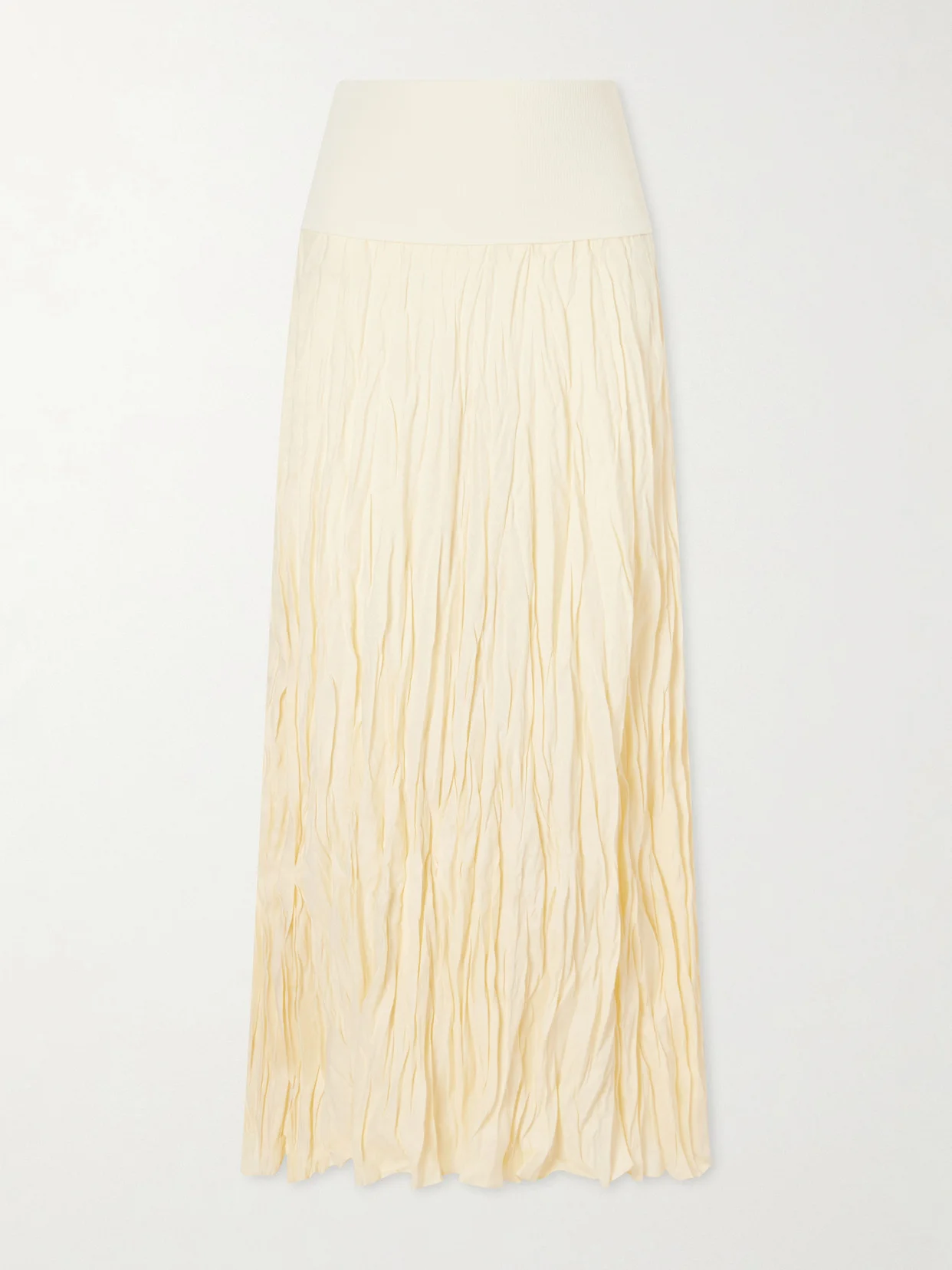 Light And Sound Linen-blend Jersey Maxi Skirt - 1