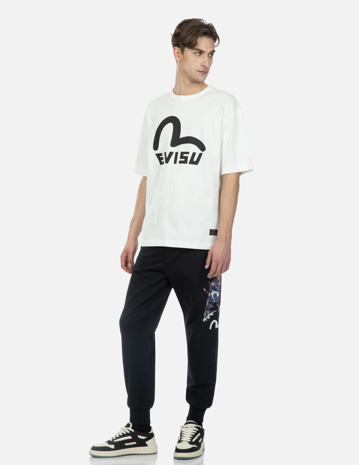SAMURAI AND SEAGULL PRINT SWEATPANTS - 3