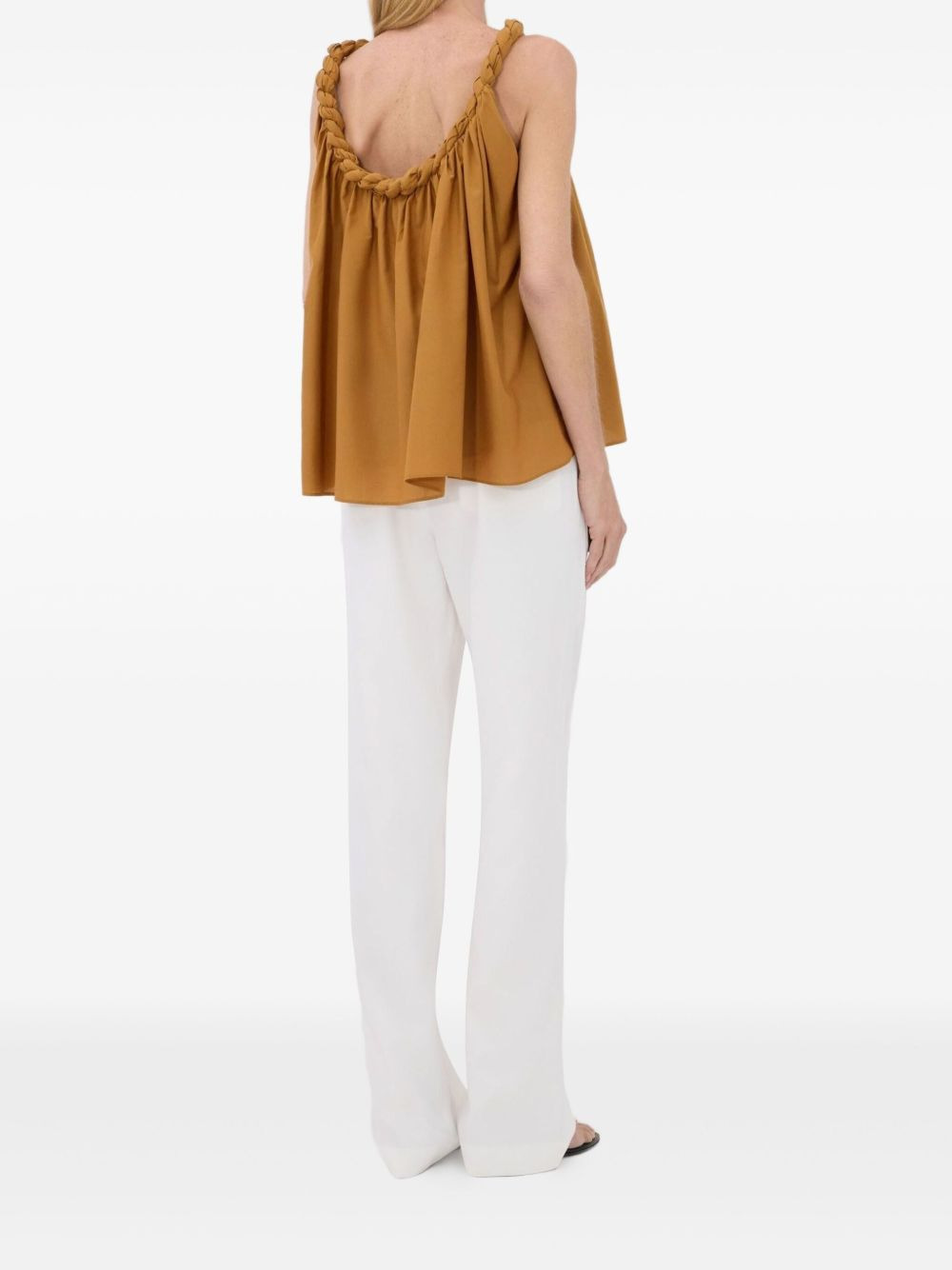 Garino braided-neck top - 4