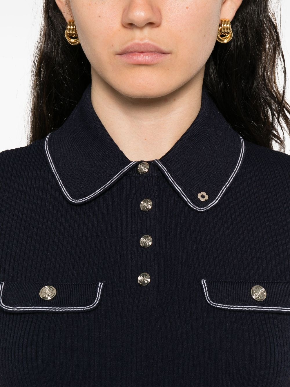 contrast-trim polo shirt - 5