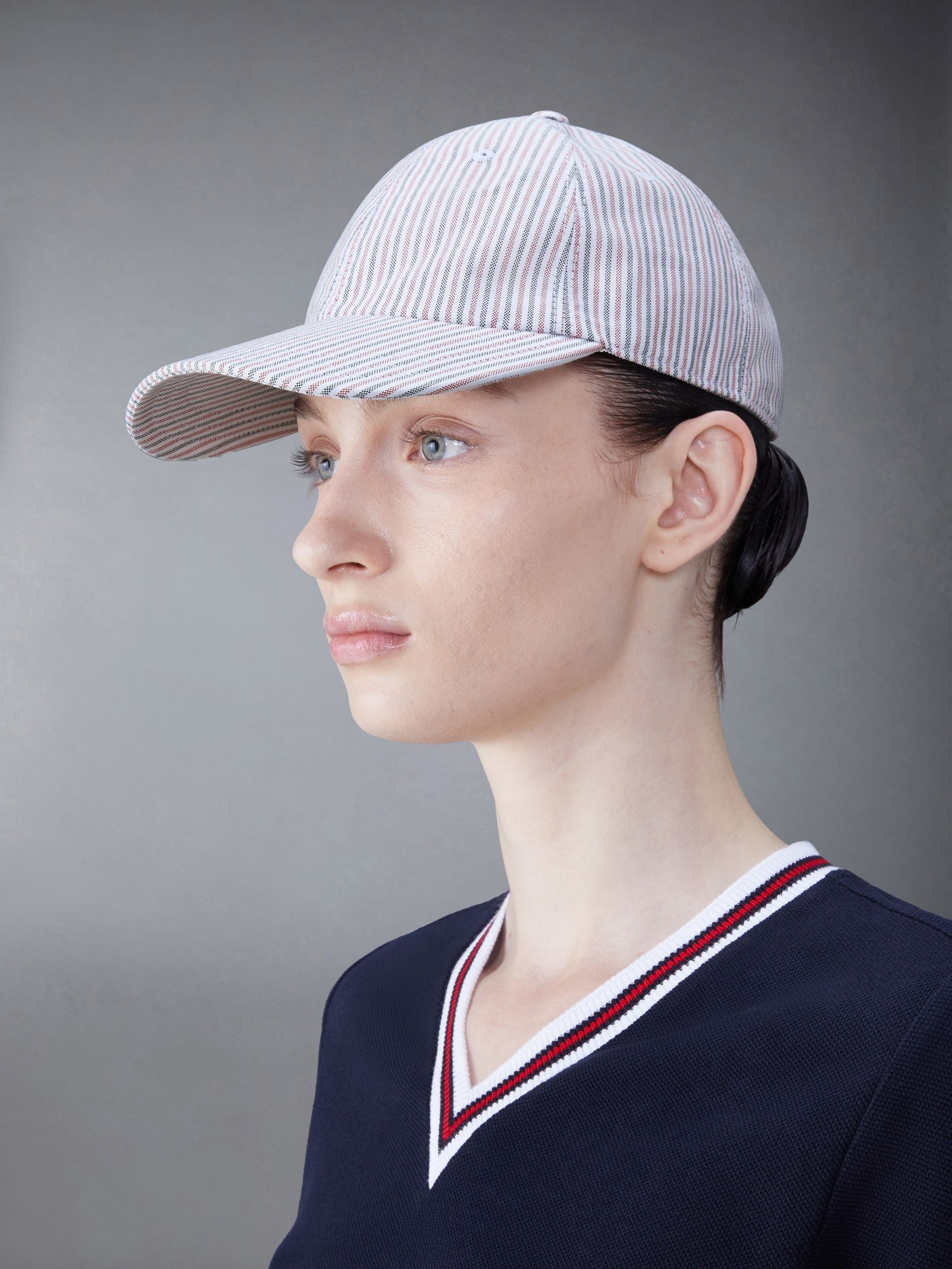 Stripe Oxford Classic Baseball Cap - 4