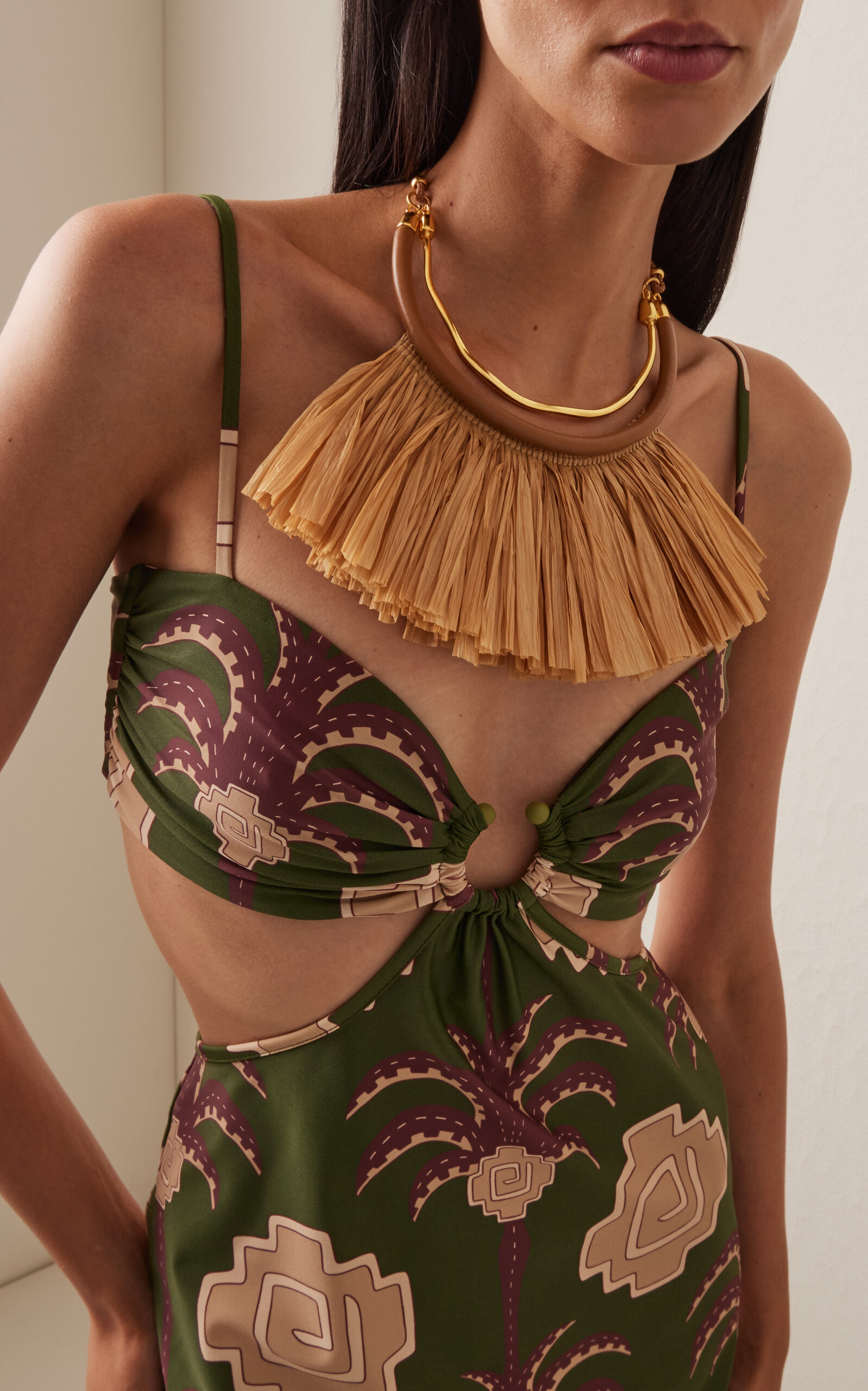 Tequila Sunrise Statement Necklace brown - 2