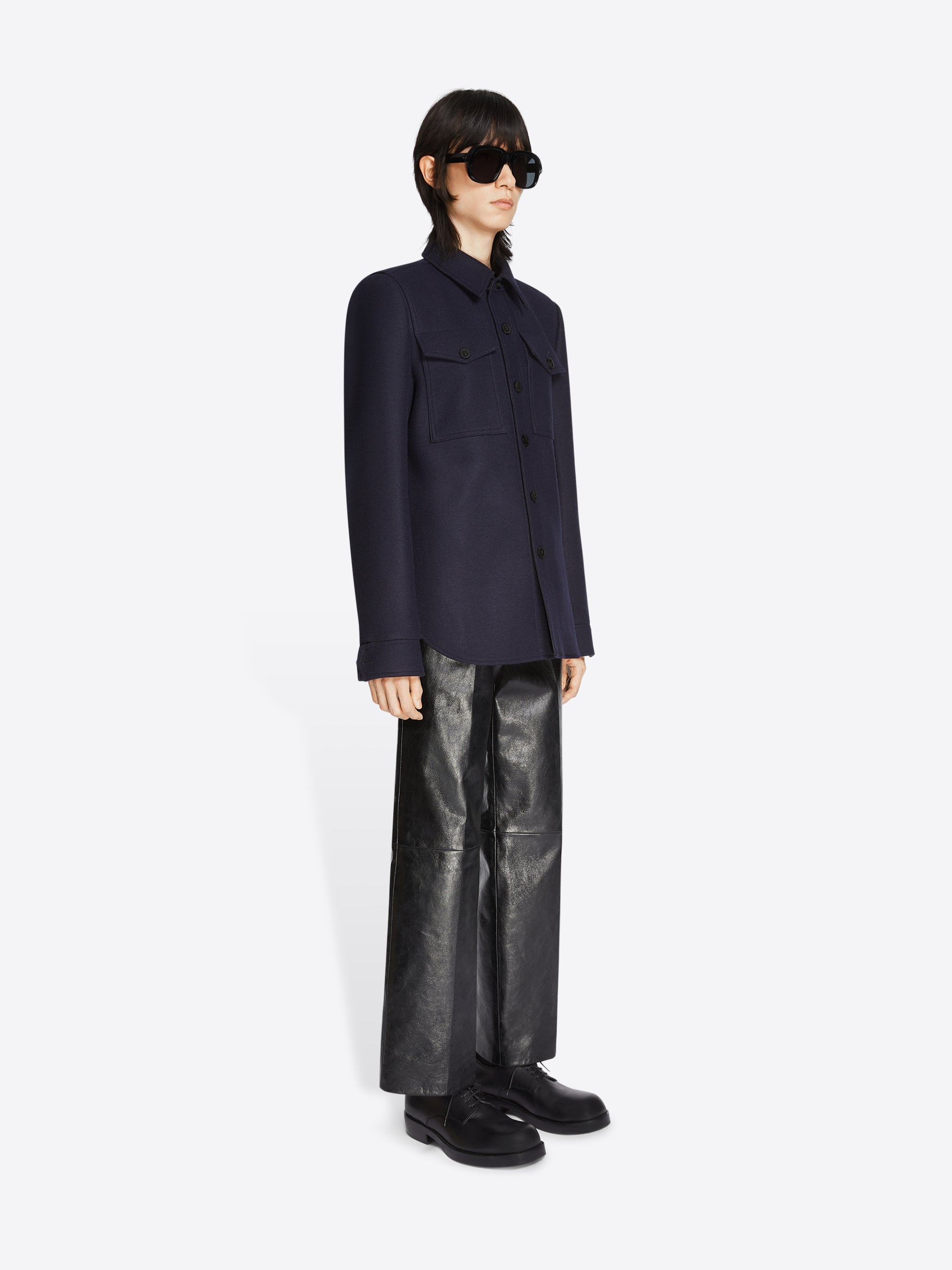 CROPPED LEATHER PANTS - 3