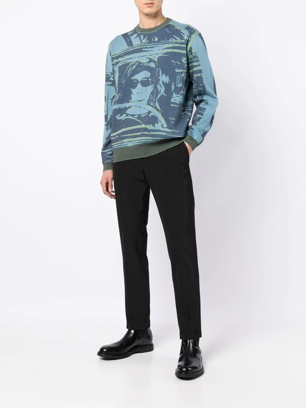 Getaway graphic-jacquard jumper - 2