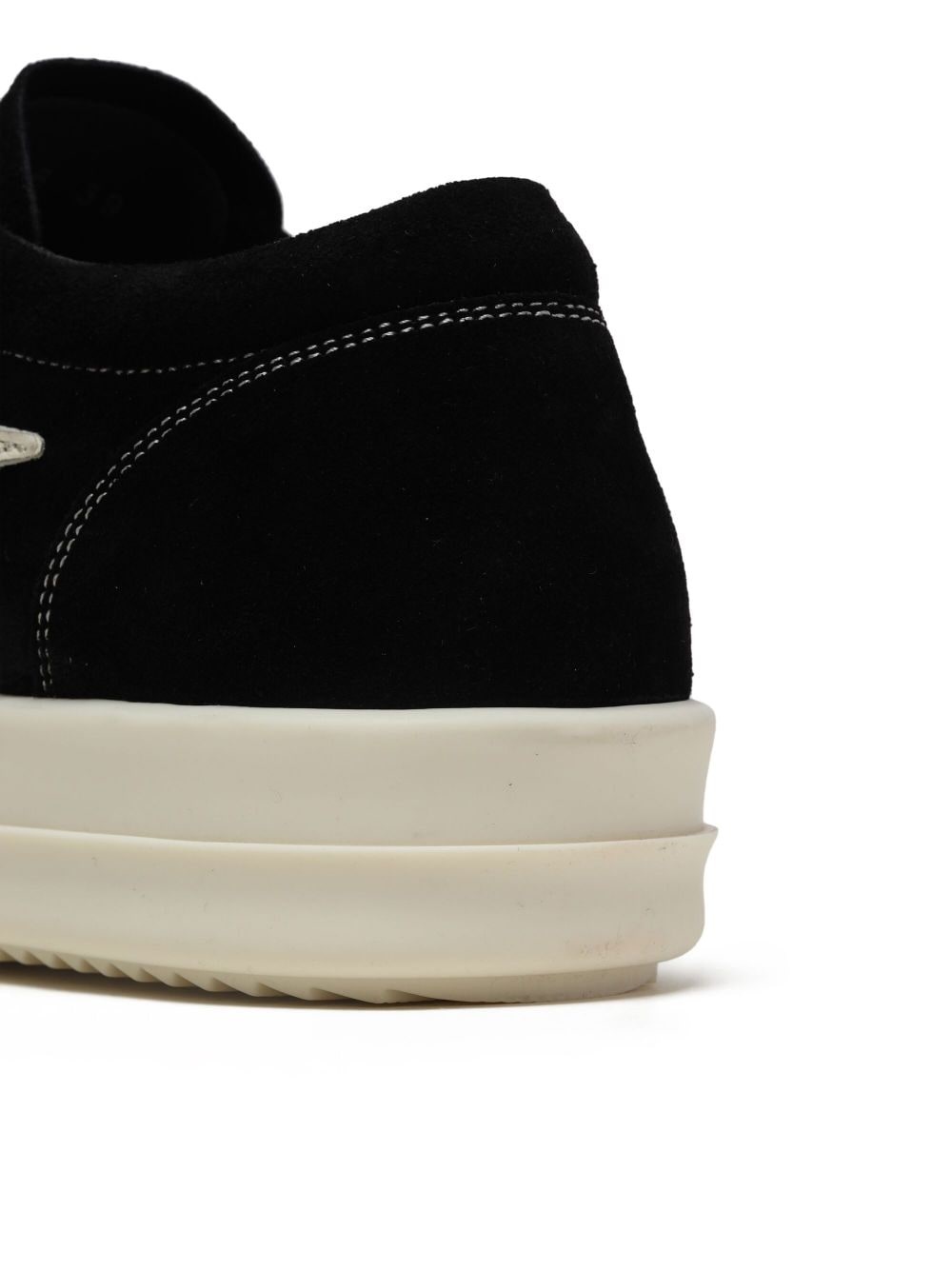 panelled lace-up leather sneakers - 6