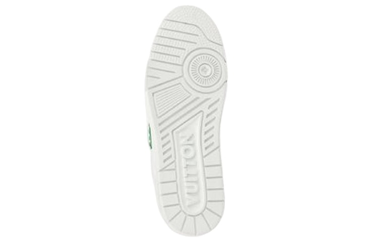 LOUIS VUITTON LV Trainer Sneakers 'White Green' 1AAGXF - 4