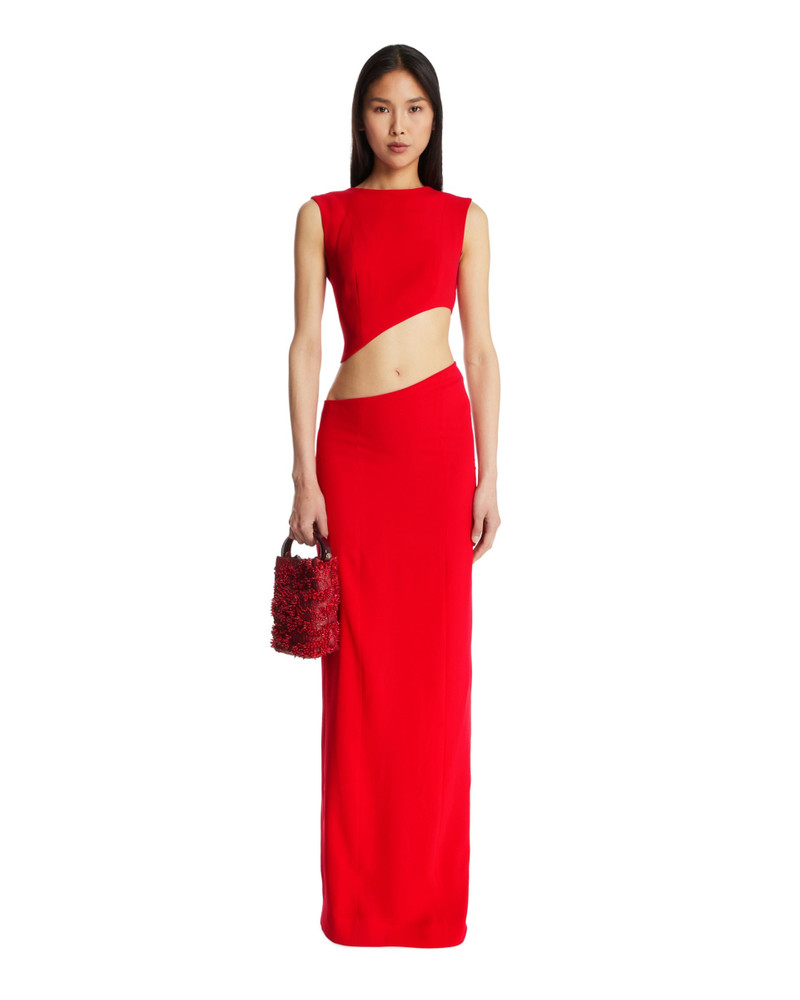 MÔNOT Red Cut-Out Dress outlook