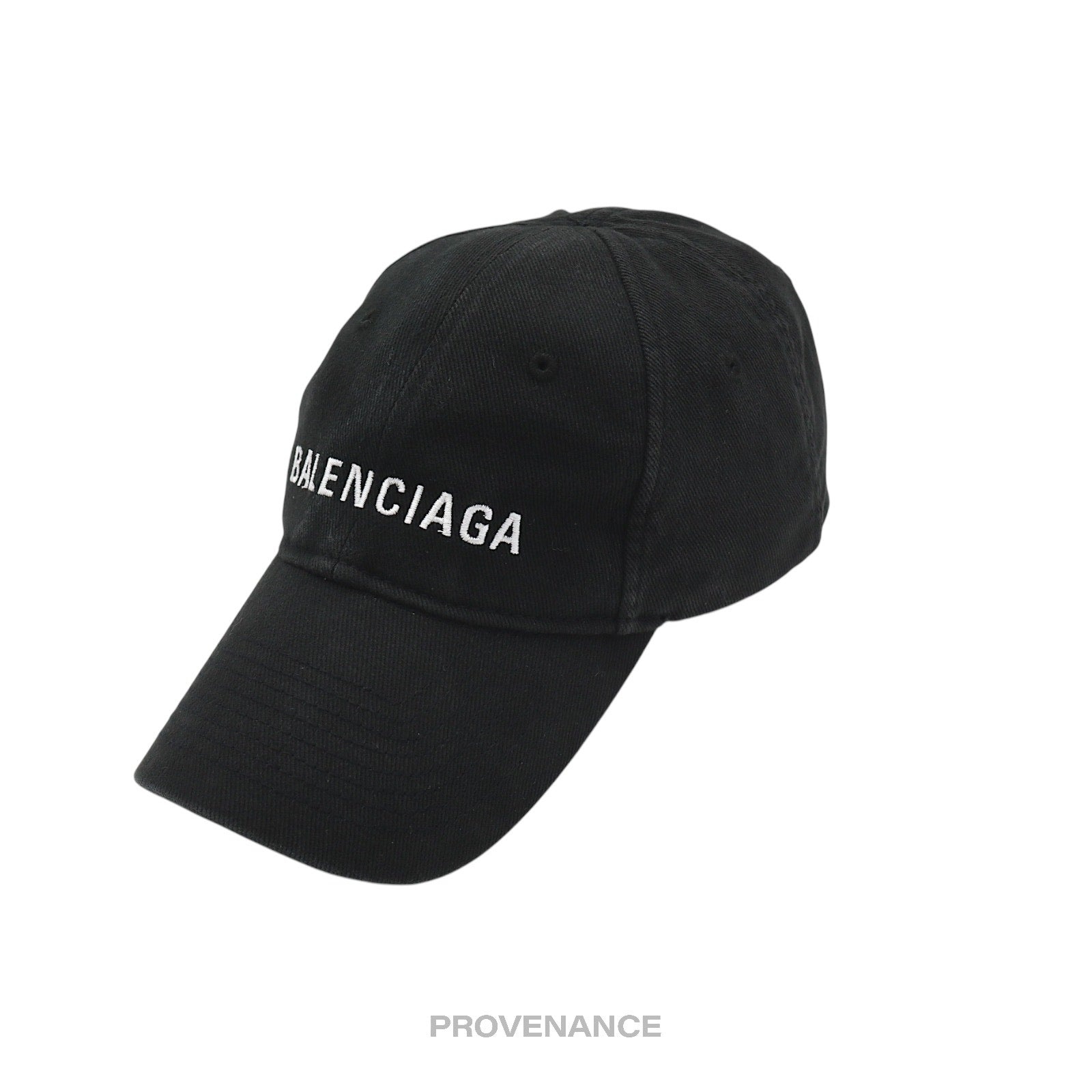 Balenciaga Embroidered Logo Cap - Washed Black - 2
