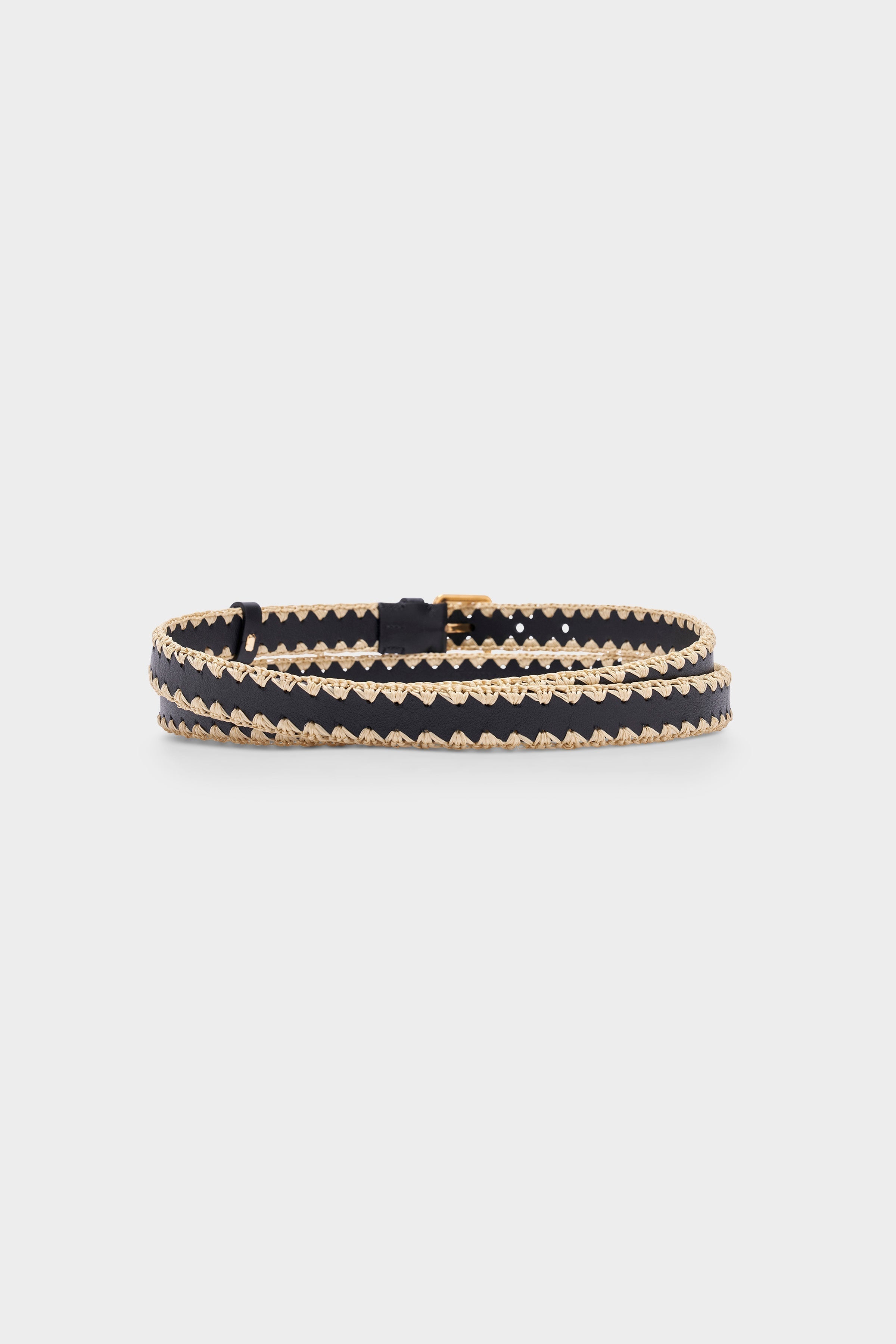 'DOUBLE' RAFFIA BELT - 3