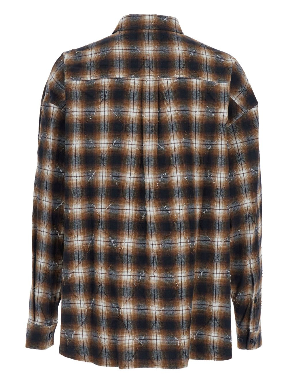 argyle check damaged shirt - 3