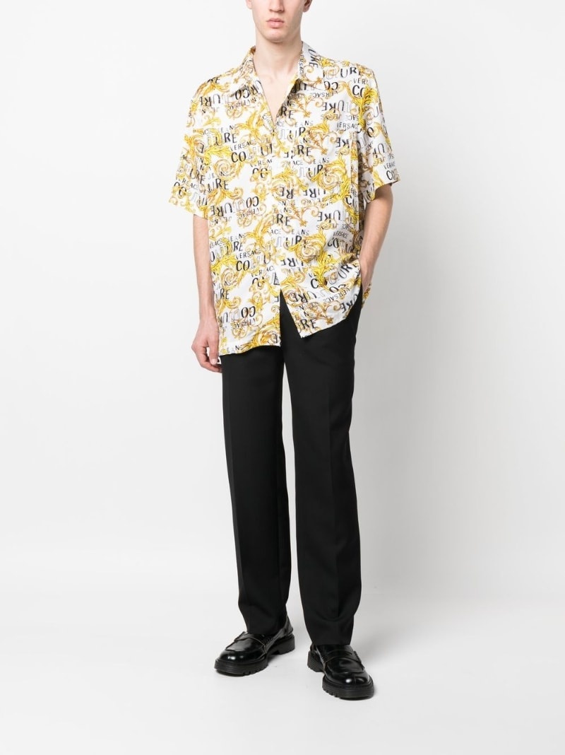 baroque-print short-sleeve shirt - 2