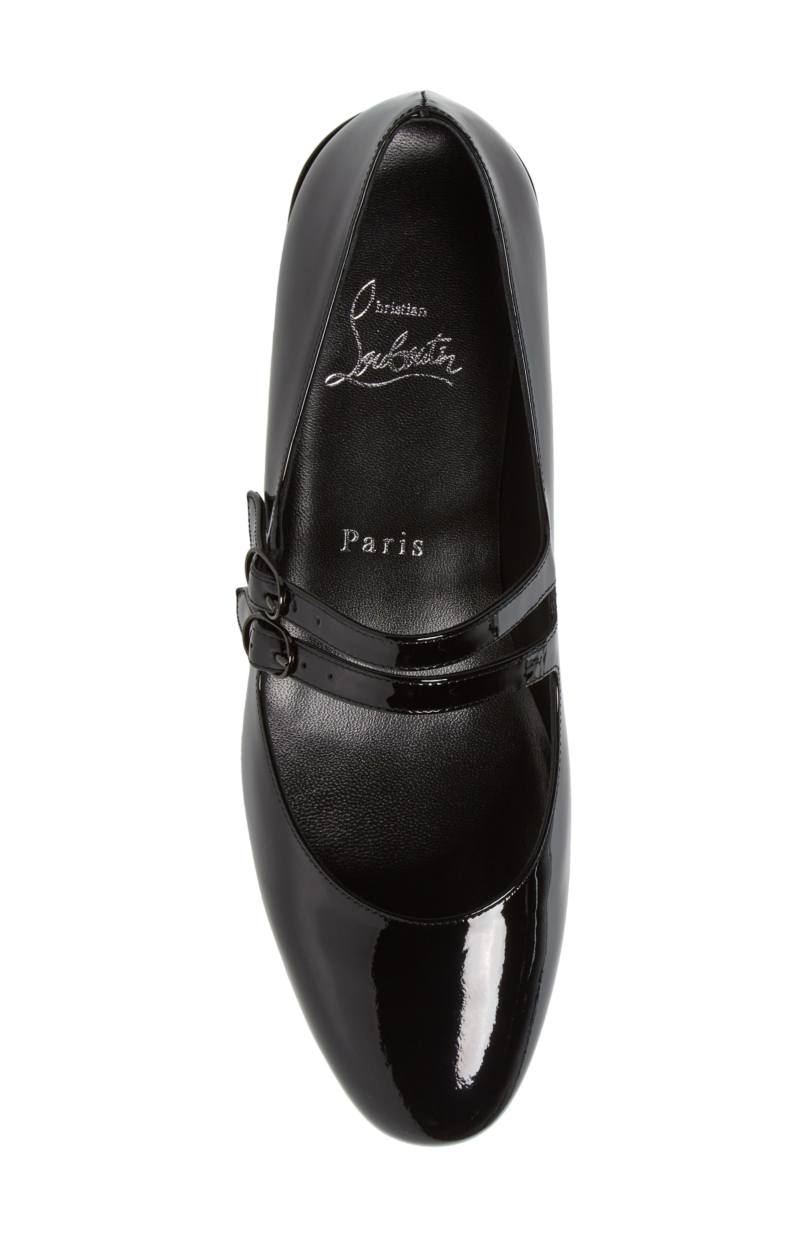 Christian Louboutin Sweet Jane Patent Pump in Black/Red at Nordstrom - 5