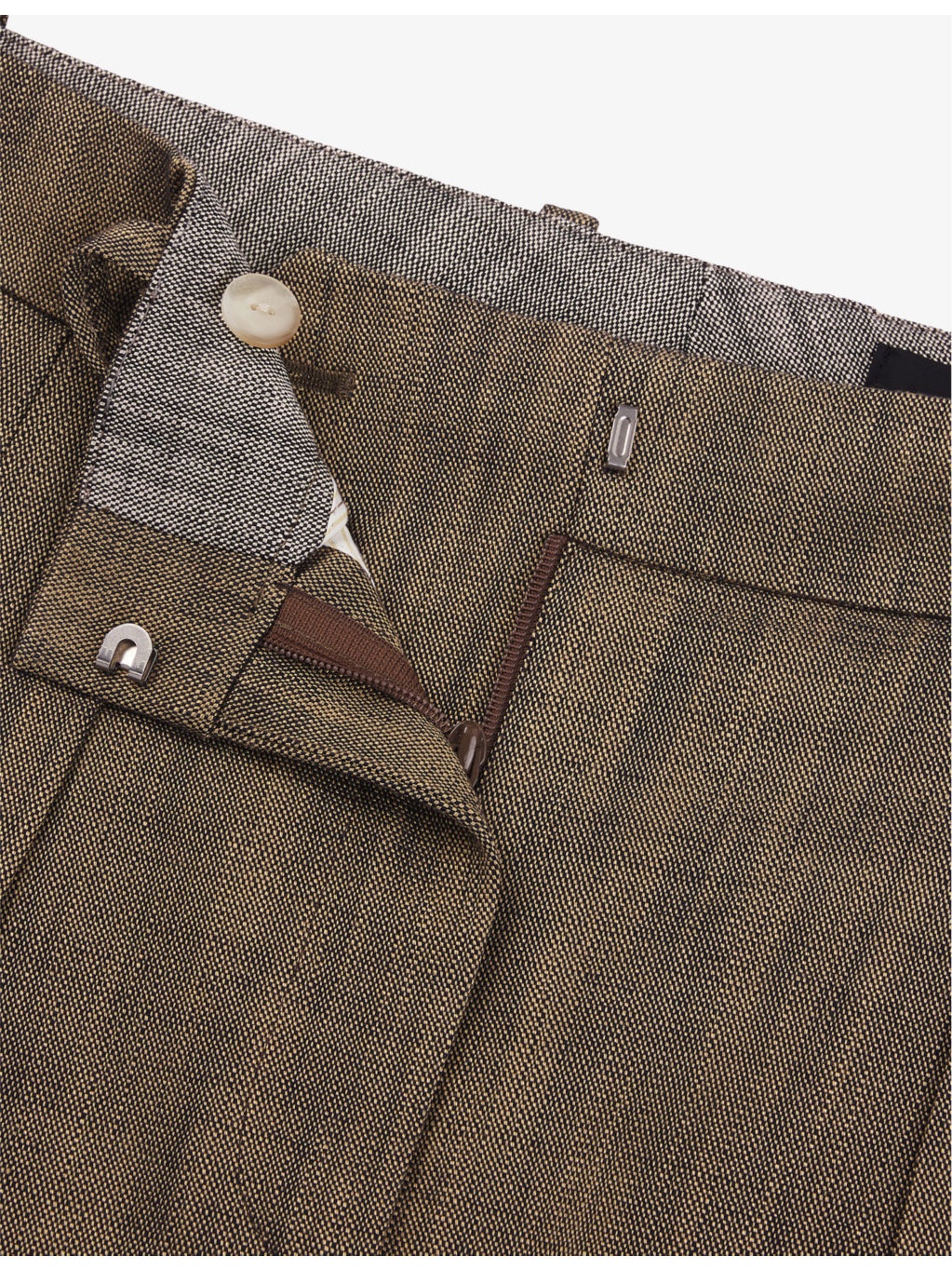 Centre-crease straight-leg mid-rise woven trousers - 6