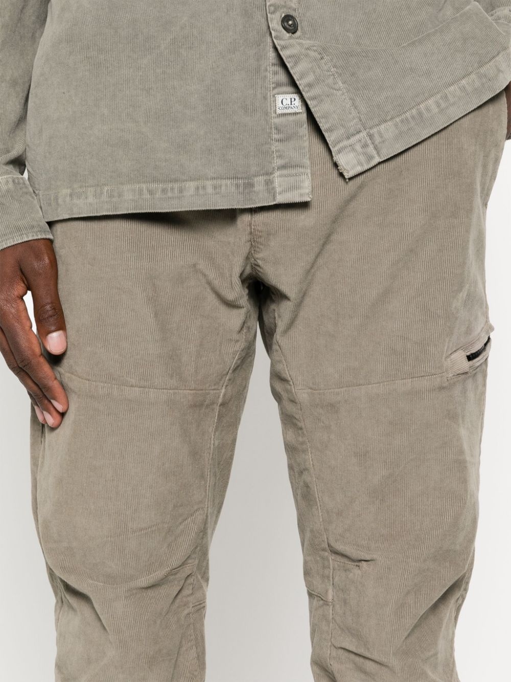 tapered-leg corduroy trousers - 5