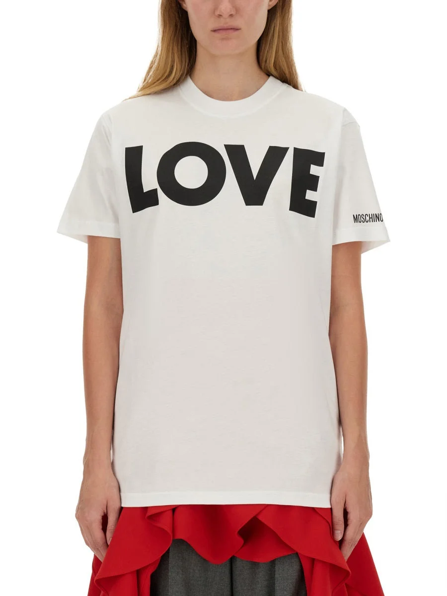 Moschino Women T-Shirt With Logo - 1