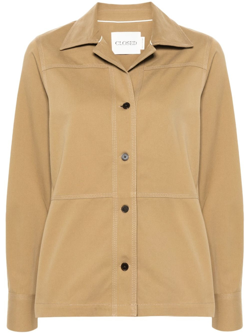 panelled twill shirt jacket 1