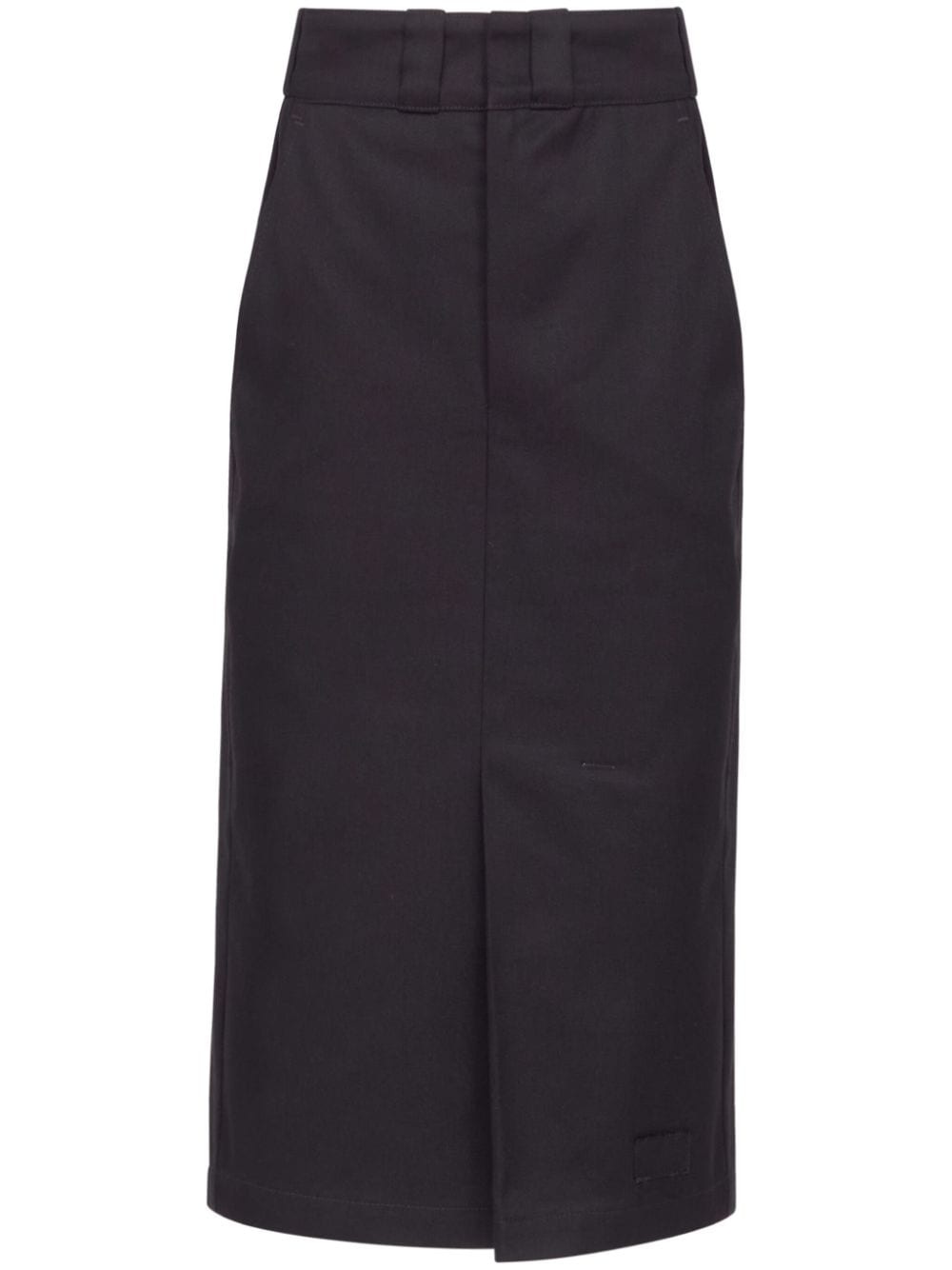 high-rise midi skirt - 1